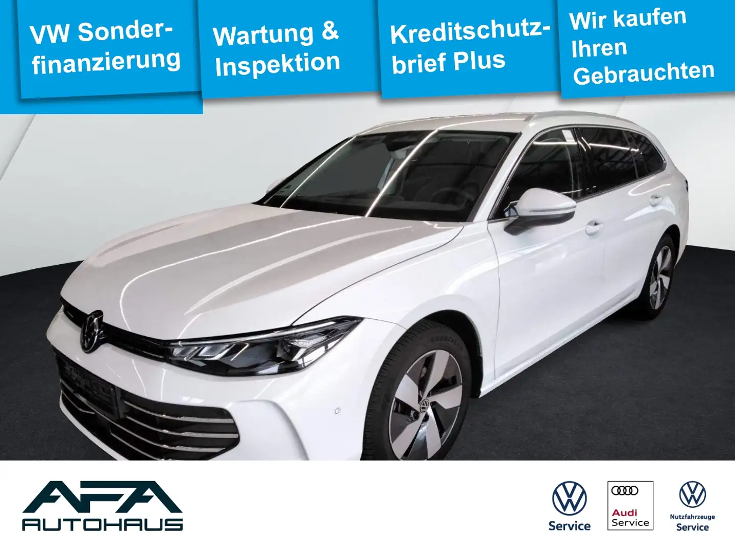 Volkswagen Passat Var. 1.5 eTSI Business DSG AHK*NAV*LED*ACC Weiß - 1