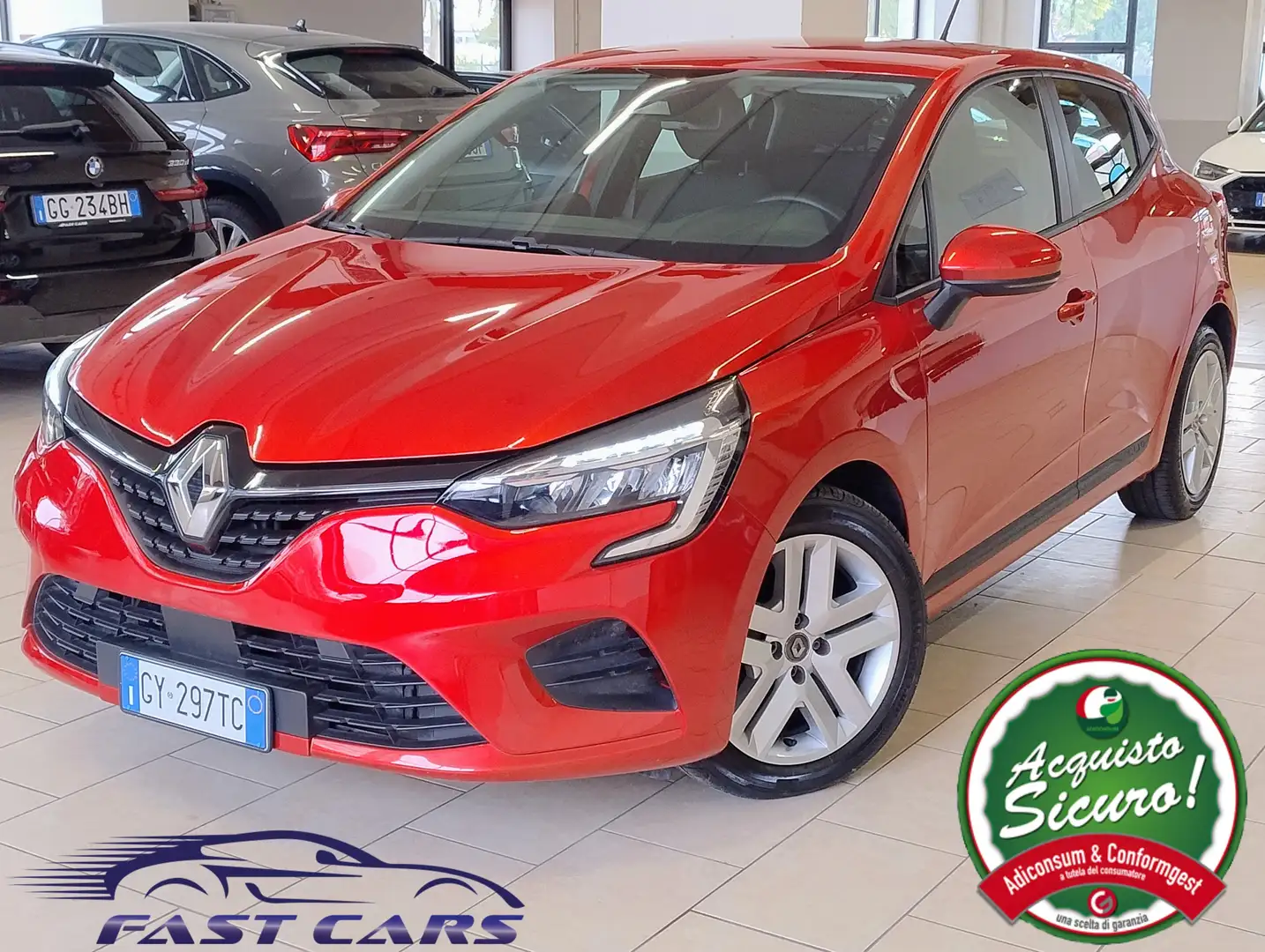 Renault Clio 1.0 tce Business Gpl 100cv CARPLAY NO VINCOLI Rosso - 1