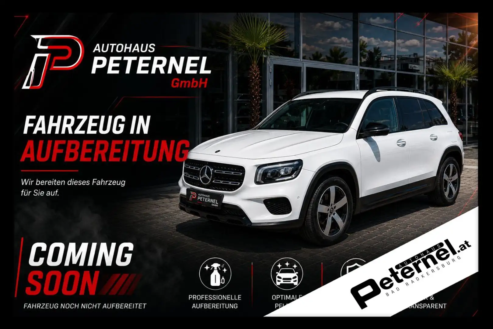Mercedes-Benz GLB 180 d Progressive KeyGo PTS Shz LED Ambi Weiß - 1