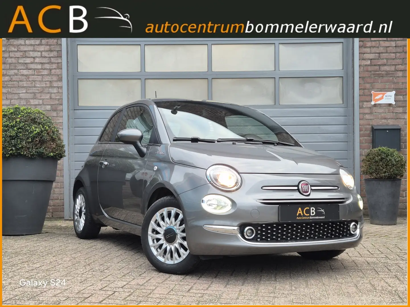 Fiat 500 Dolsevita Chroom-Line Navigatie Hybride. Panoramad Grijs - 1