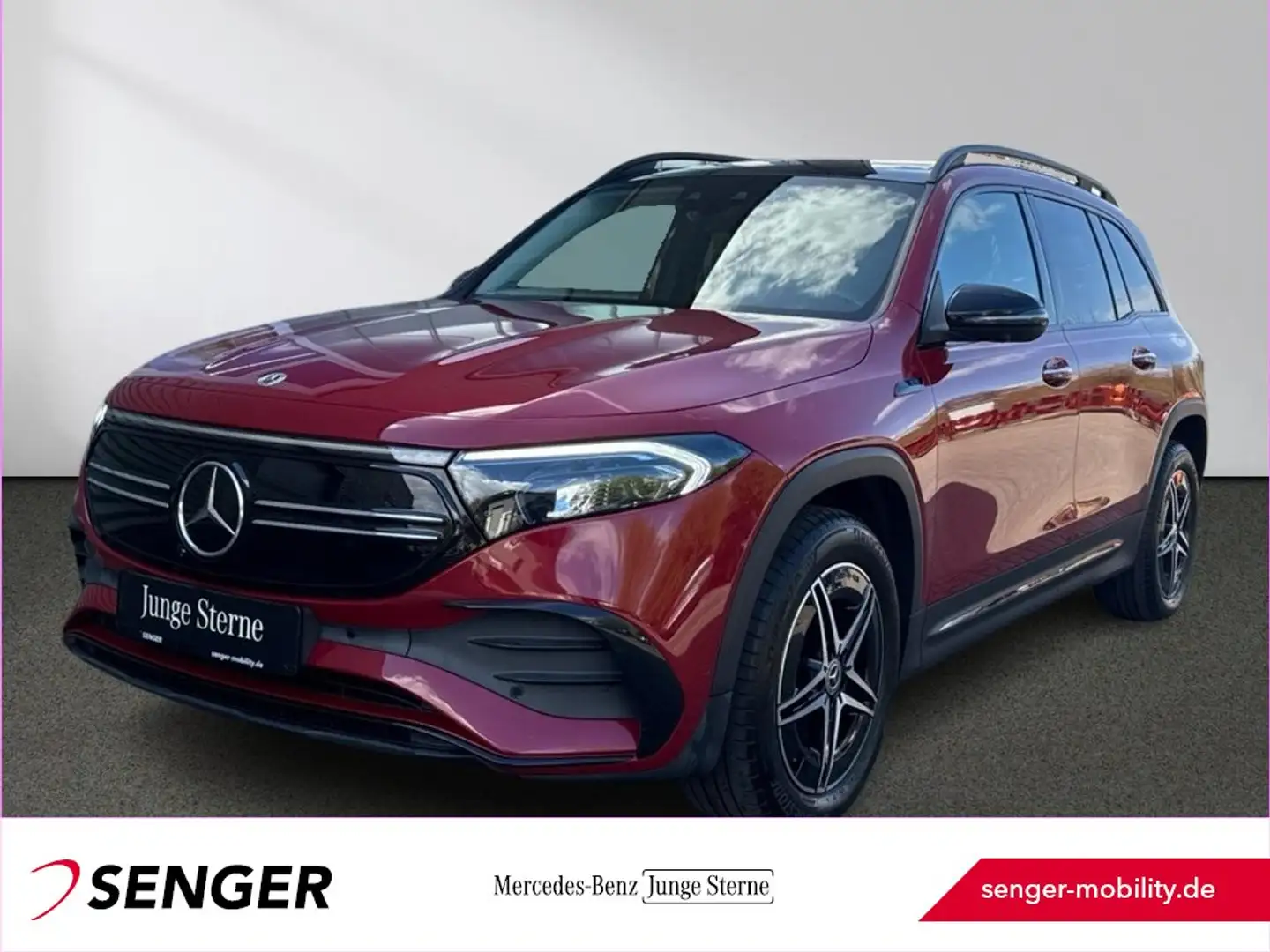 Mercedes-Benz EQB 350 4M AMG Night Panorama Burmester 7-Sitzer Rot - 1