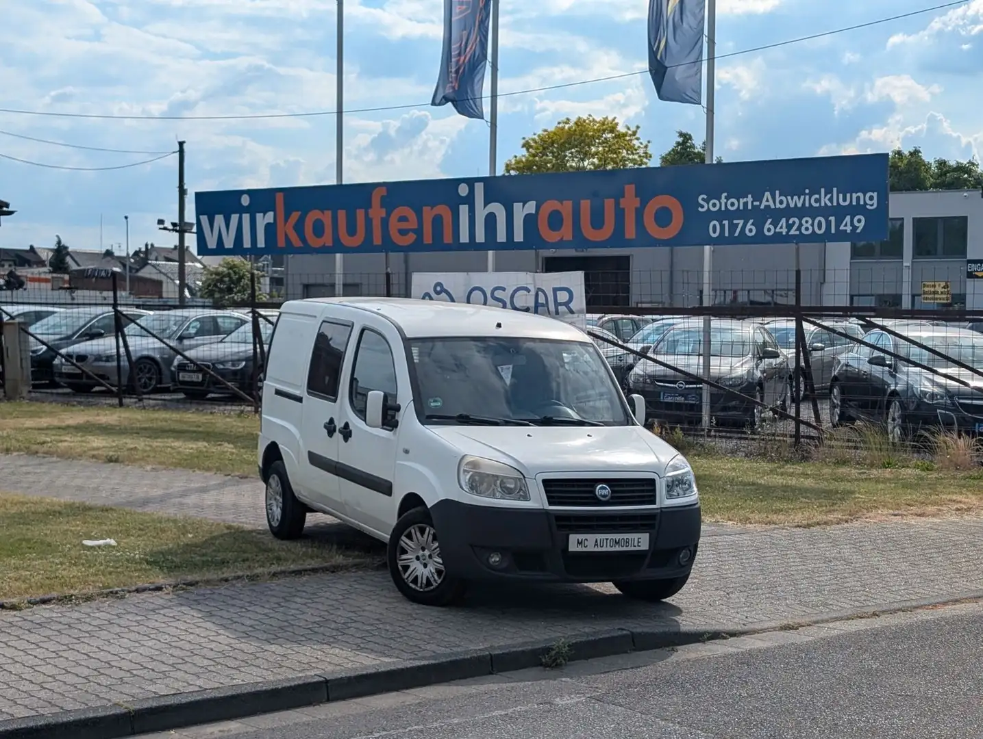 Fiat Doblo Doblò 1.9 JTD SX Maxi Kasten*AHK*RADIO-CD Blanc - 1
