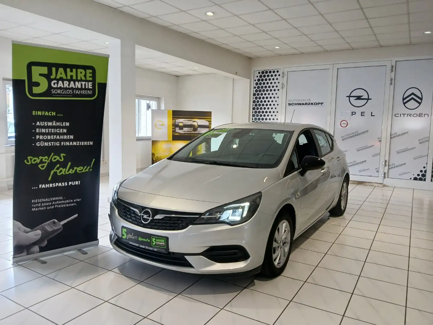 Opel Astra K 1.2T Fin. ab 2,99% Parkpilot,USB Zilver - 2