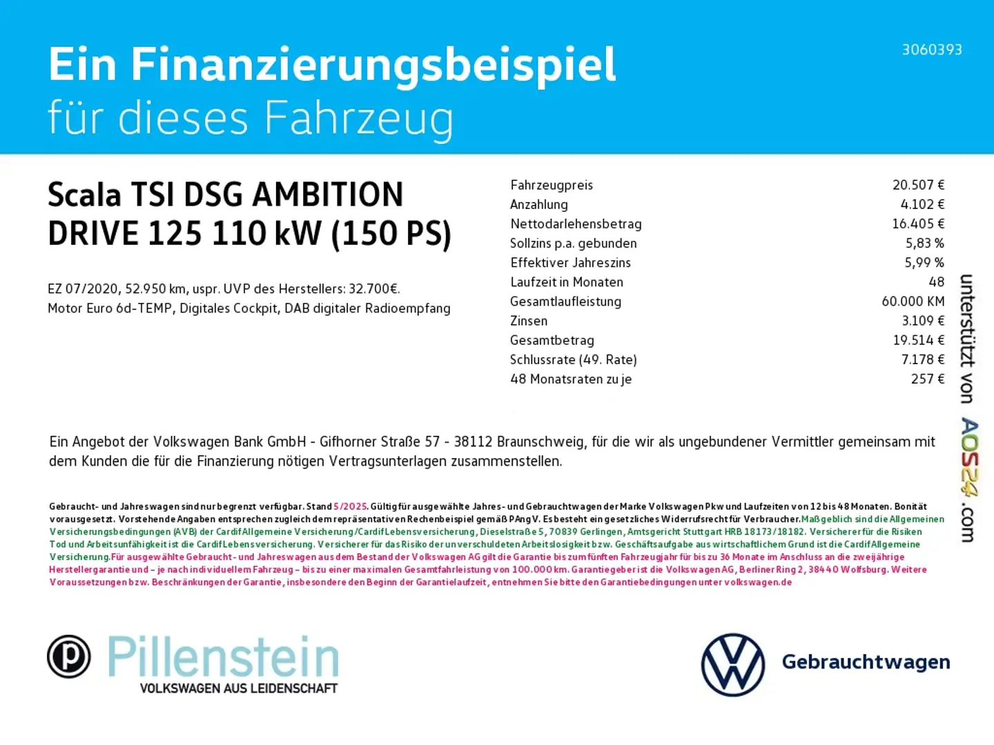 Skoda Scala TSI DSG AMBITION DRIVE 125 NAVI+LED+17" Grau - 2
