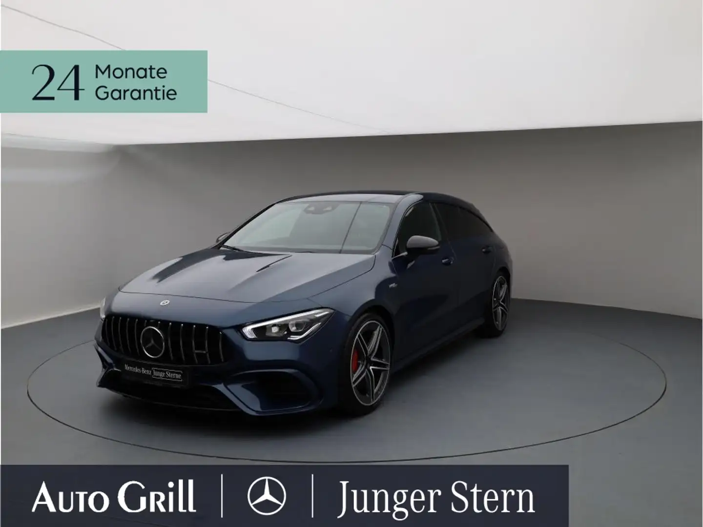 Mercedes-Benz CLA 45 AMG SB S 4M+  Night PerfoLenk Burmes Distronic Blauw - 2
