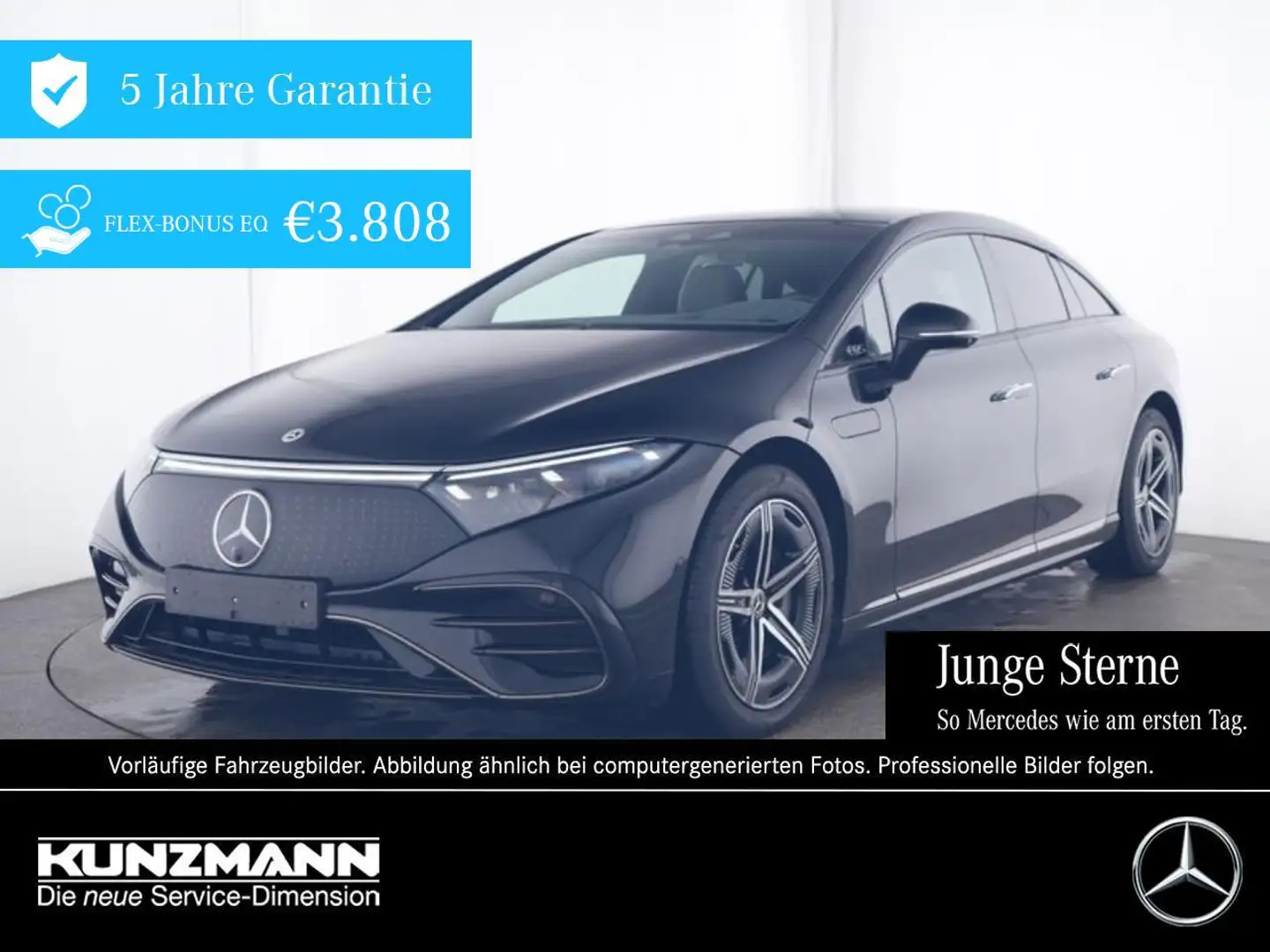 Mercedes-Benz EQS 500 4M AMG Night Panorama Distronic AHK 360° Noir - 1