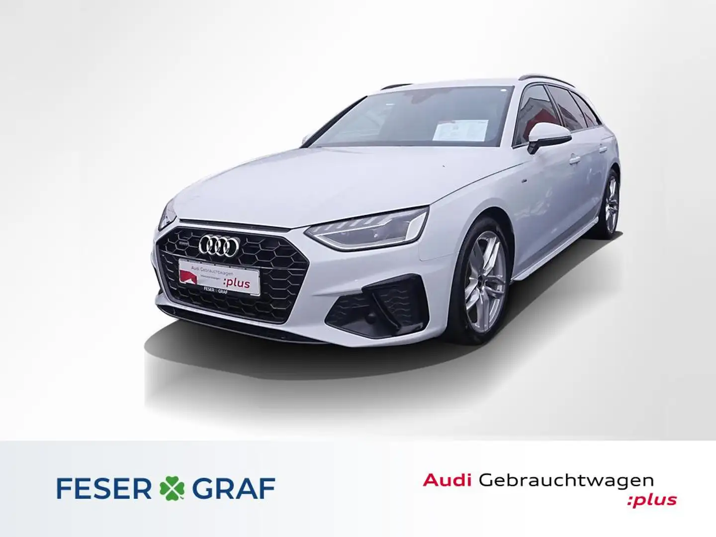 Audi A4 Avant 45 TFSI qu S Line Navi,LED,Leder,AHK Weiß - 1