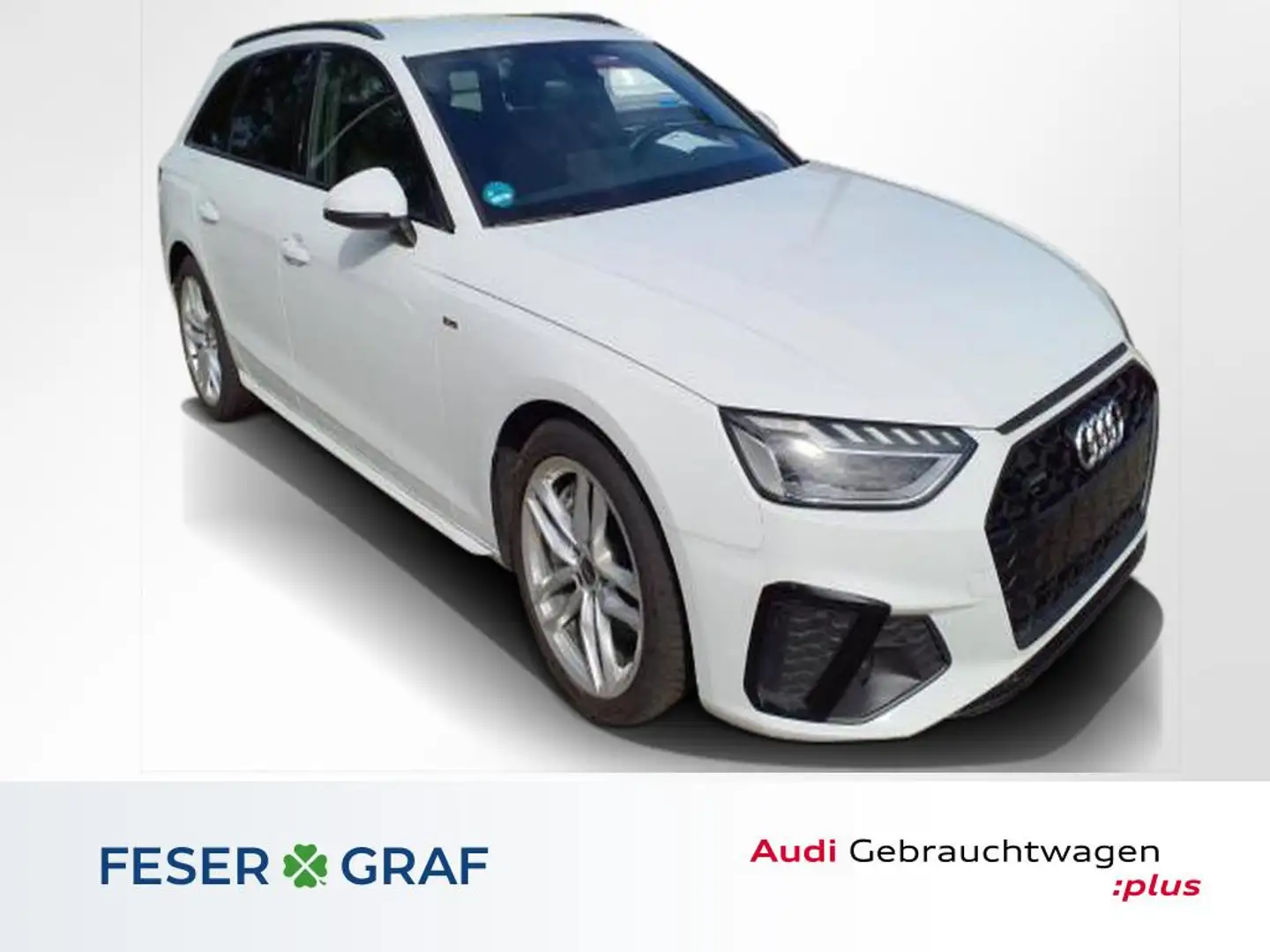 Audi A4 Avant 45 TFSI qu S Line Navi,LED,Leder,AHK Weiß - 1