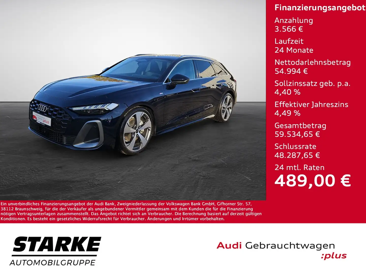 Audi A5 Avant TFSI S-tronic quattro S-line Navi Matrix ... Blau - 1