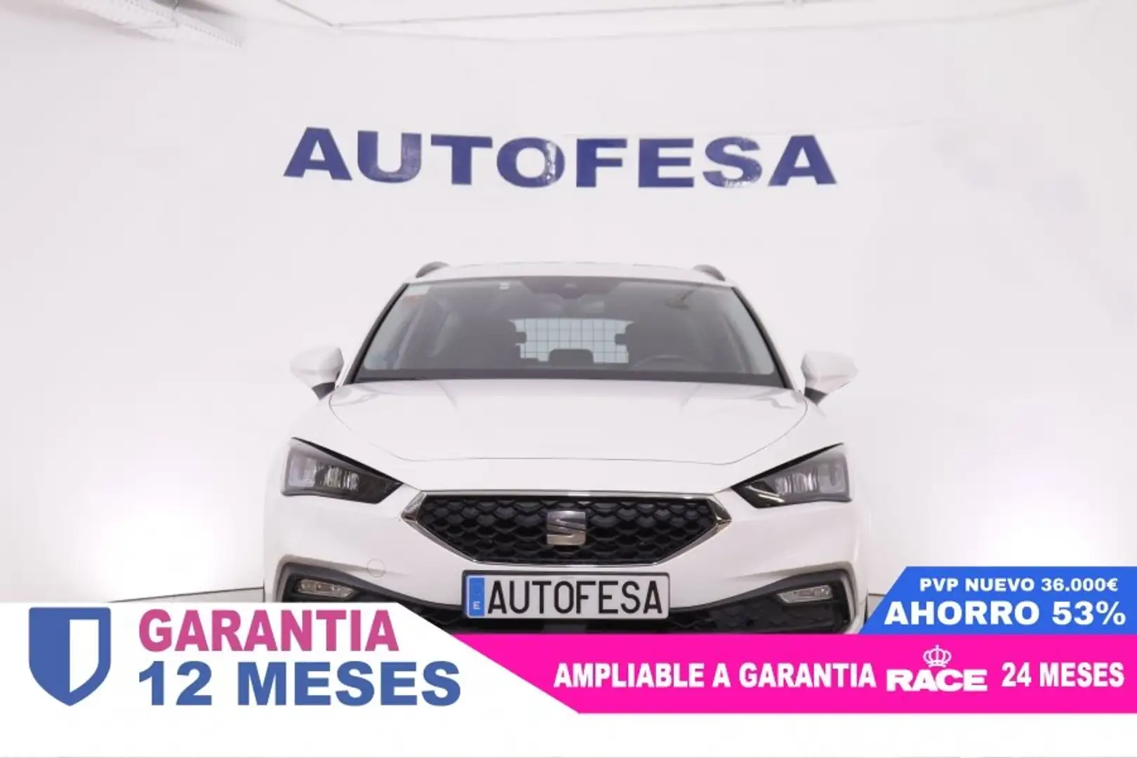 SEAT Leon 1.eTSI STYLE DSG AUTO 110CV 5P # IVA DEDUCIBLE,NAV Blanco - 2