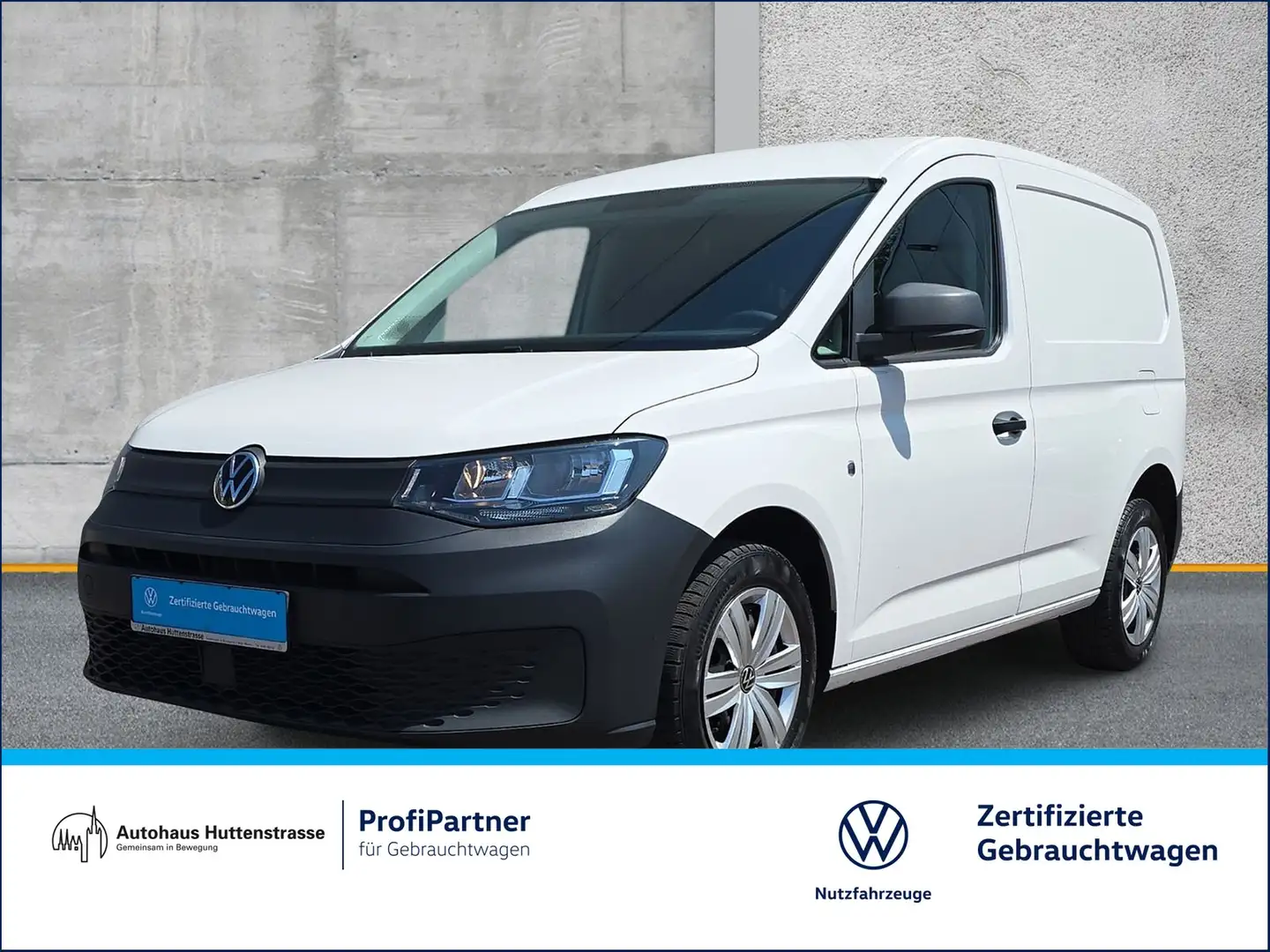 Volkswagen Caddy Cargo 2.0 TDI Klima DAB Weiß - 1