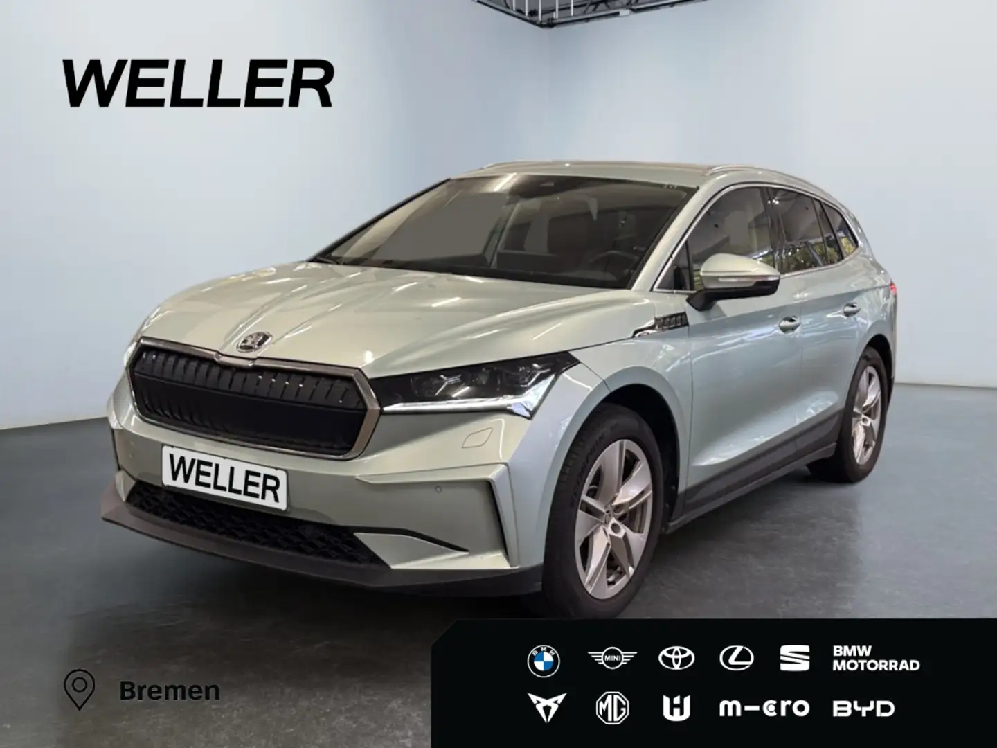 Skoda Enyaq iV 80 *Matrix*Leder*360°*el Sitz*ACC*Navi* Silber - 1
