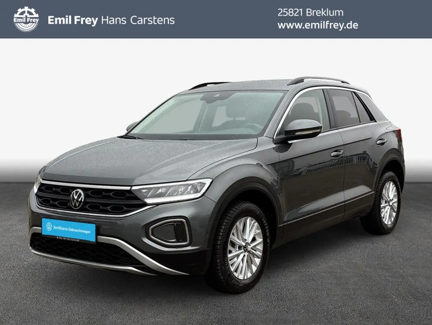 Volkswagen T-Roc 1.0 TSI Life LED Navi Sitzheizung Grau - 1