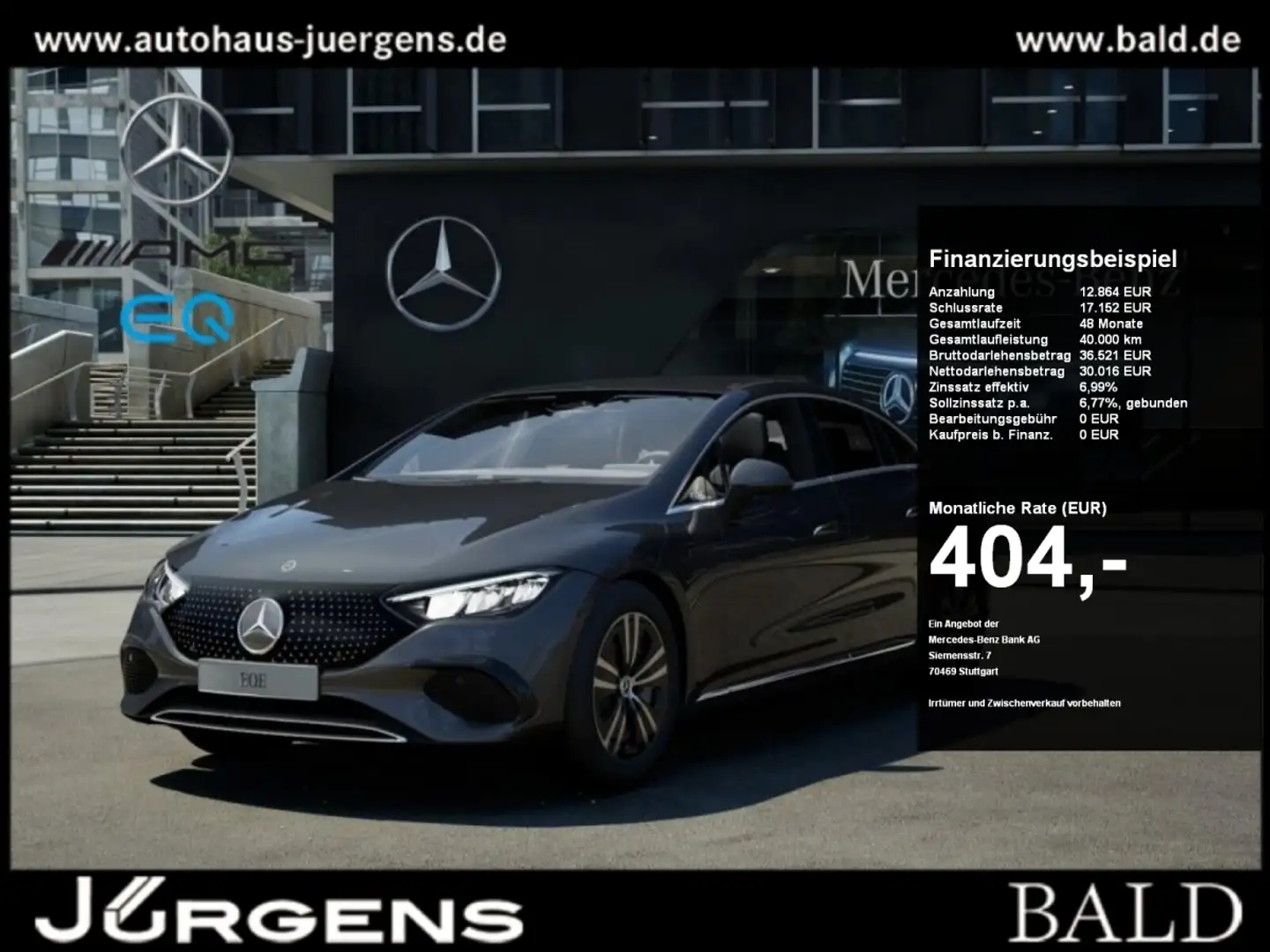 Mercedes-Benz EQE 300 Cam/Ambiente/SHZ/LED/Memo/Winter Gris - 1