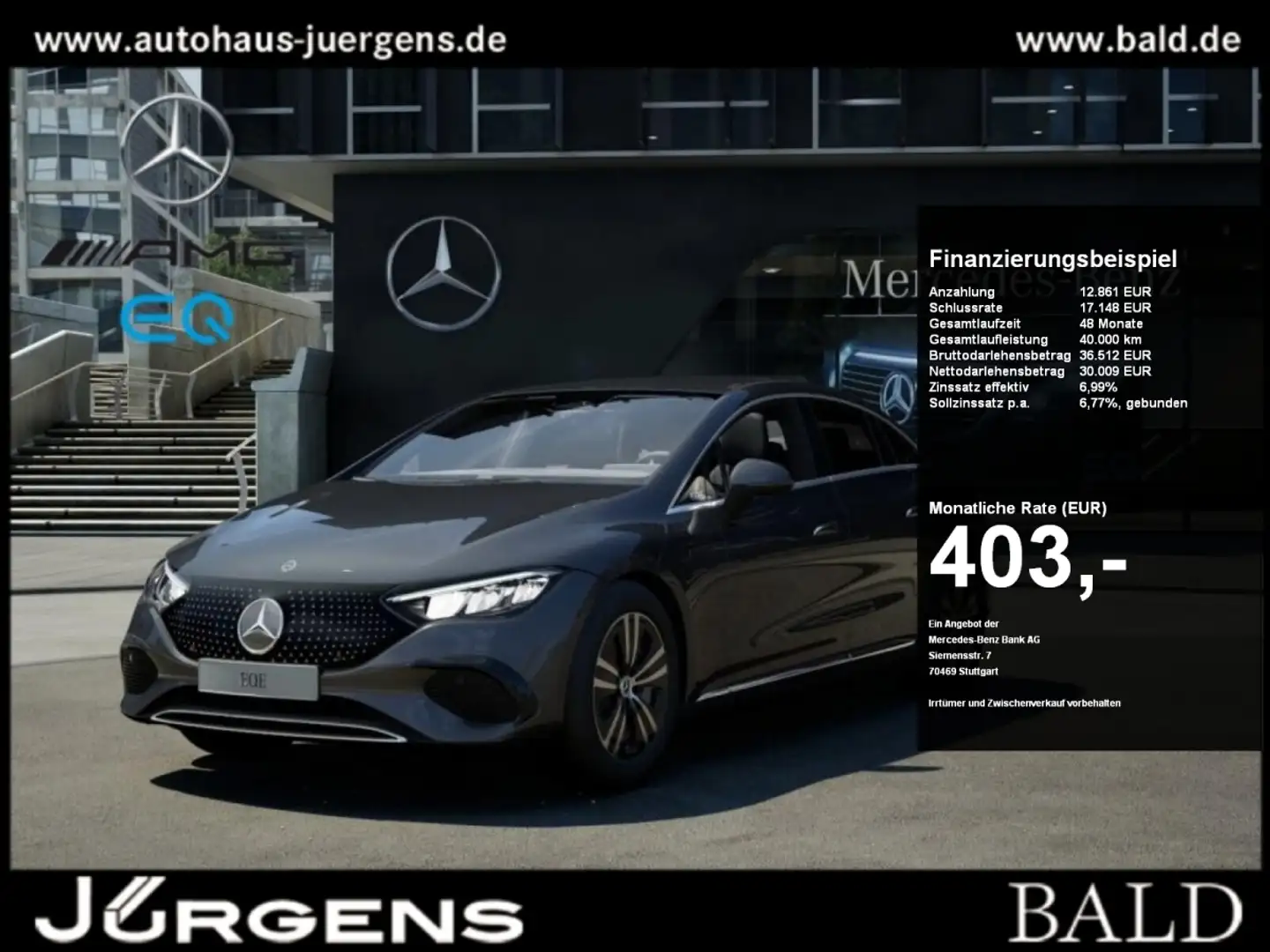 Mercedes-Benz EQE 300 Cam/Ambiente/SHZ/LED/Memo/Winter Gri - 1