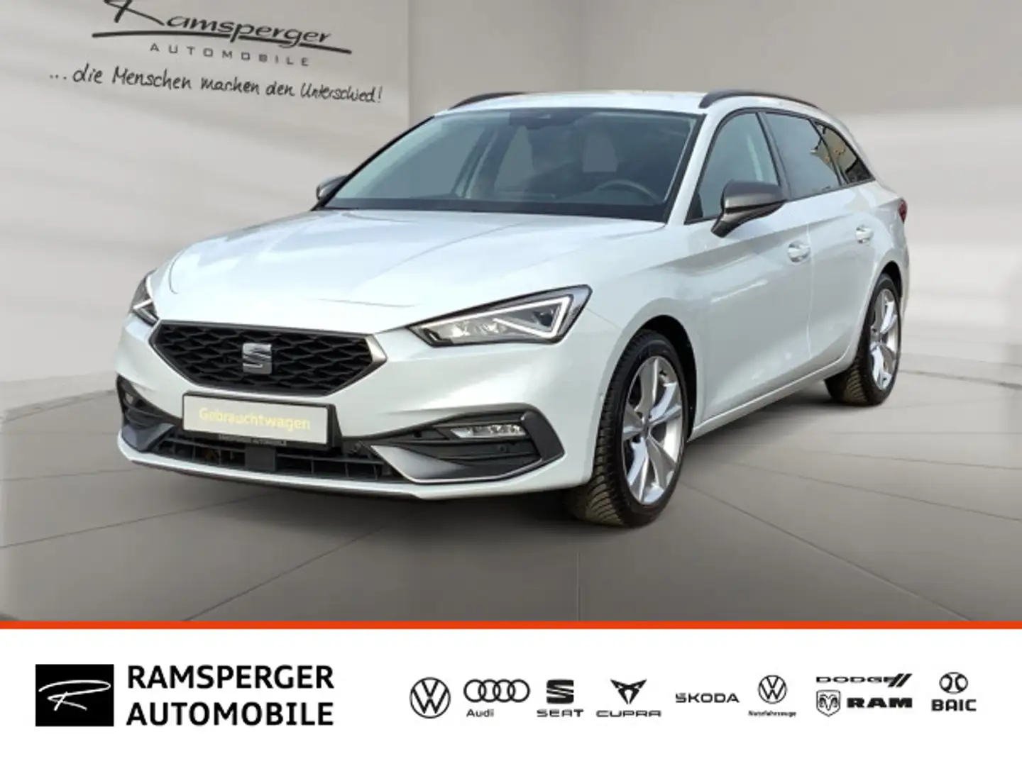 SEAT Leon Sportstourer 1.5 eTSI FR LED/Assist/Kamera/ Blanc - 1