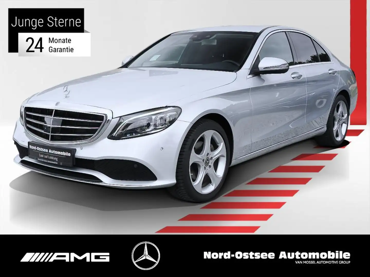 Mercedes-Benz C 200 EXCLUSIVE NAVI KAMERA SHZ MULTIBEAM PDC Plateado - 1