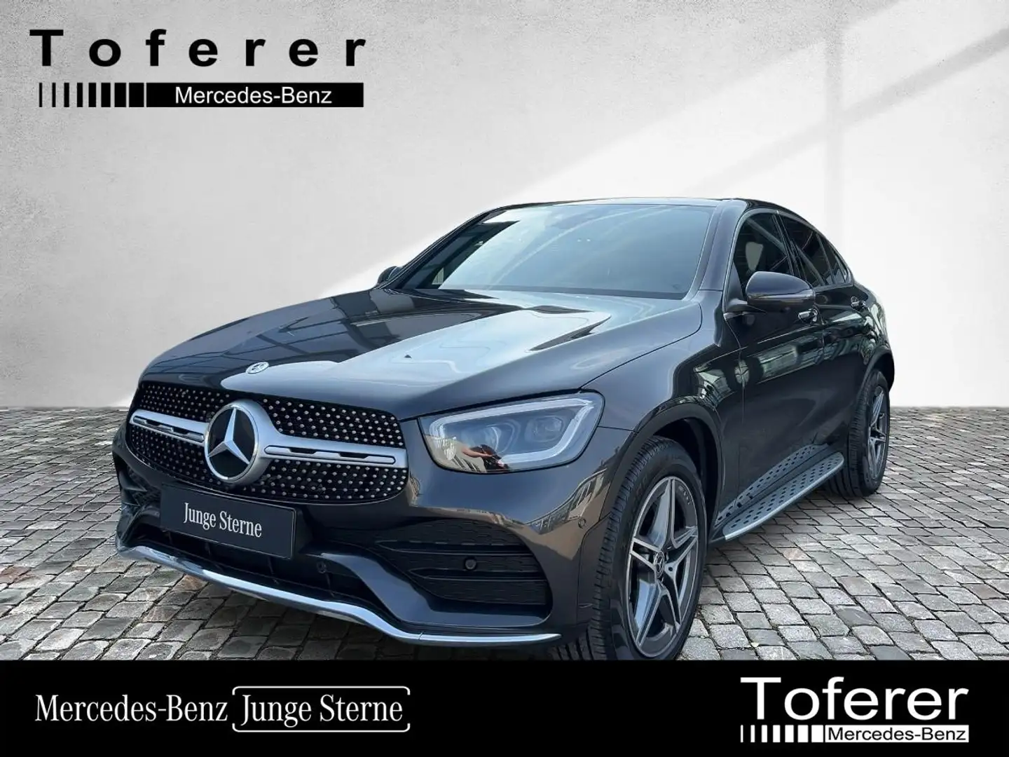 Mercedes-Benz GLC 220 d 4MATIC Coupé AMG SHD MBUX Distr Navi Grijs - 1