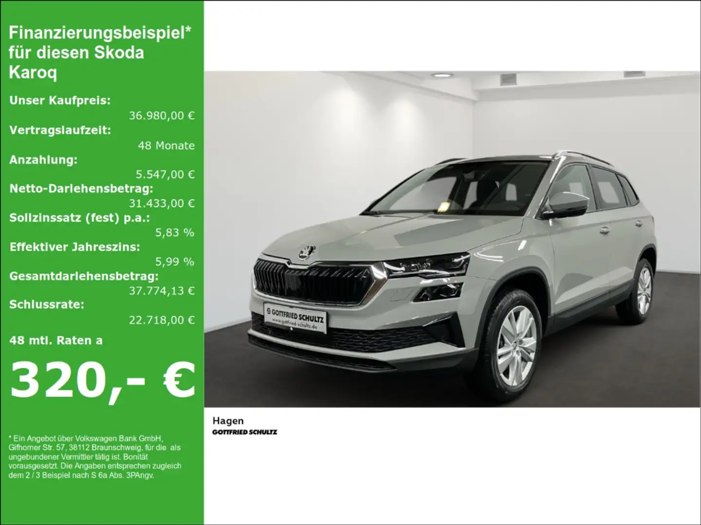 Skoda Karoq Selection 1.5 TSI DSG Grau - 1