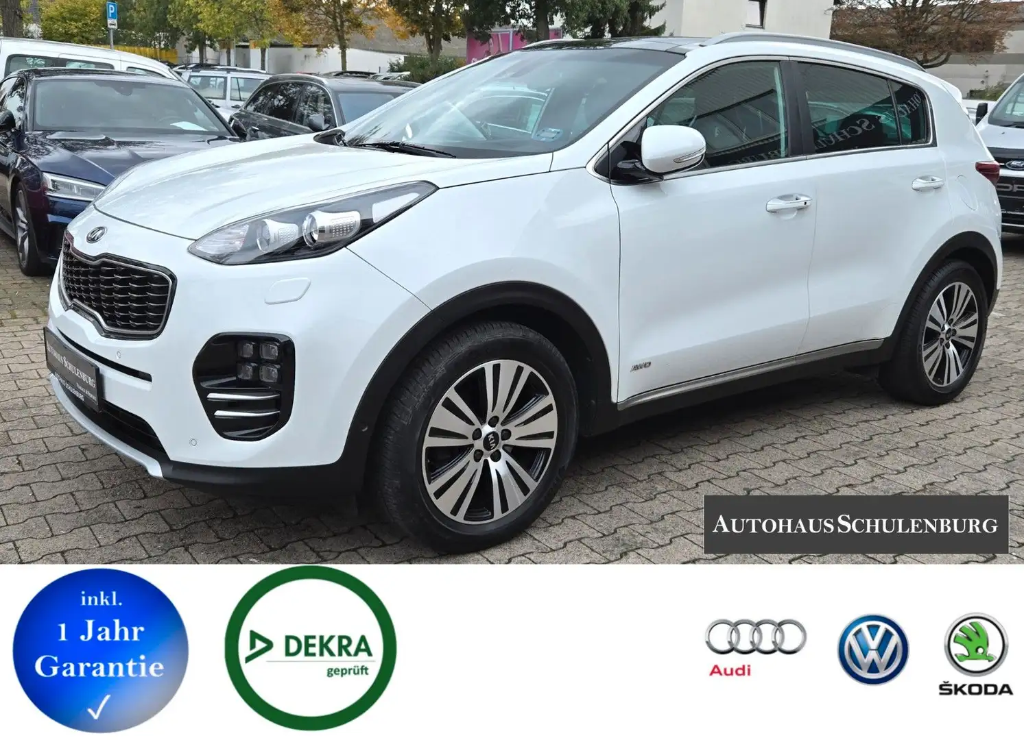Kia Sportage GT-Line 4WD Spurhalteassistent Kamera Blanc - 1