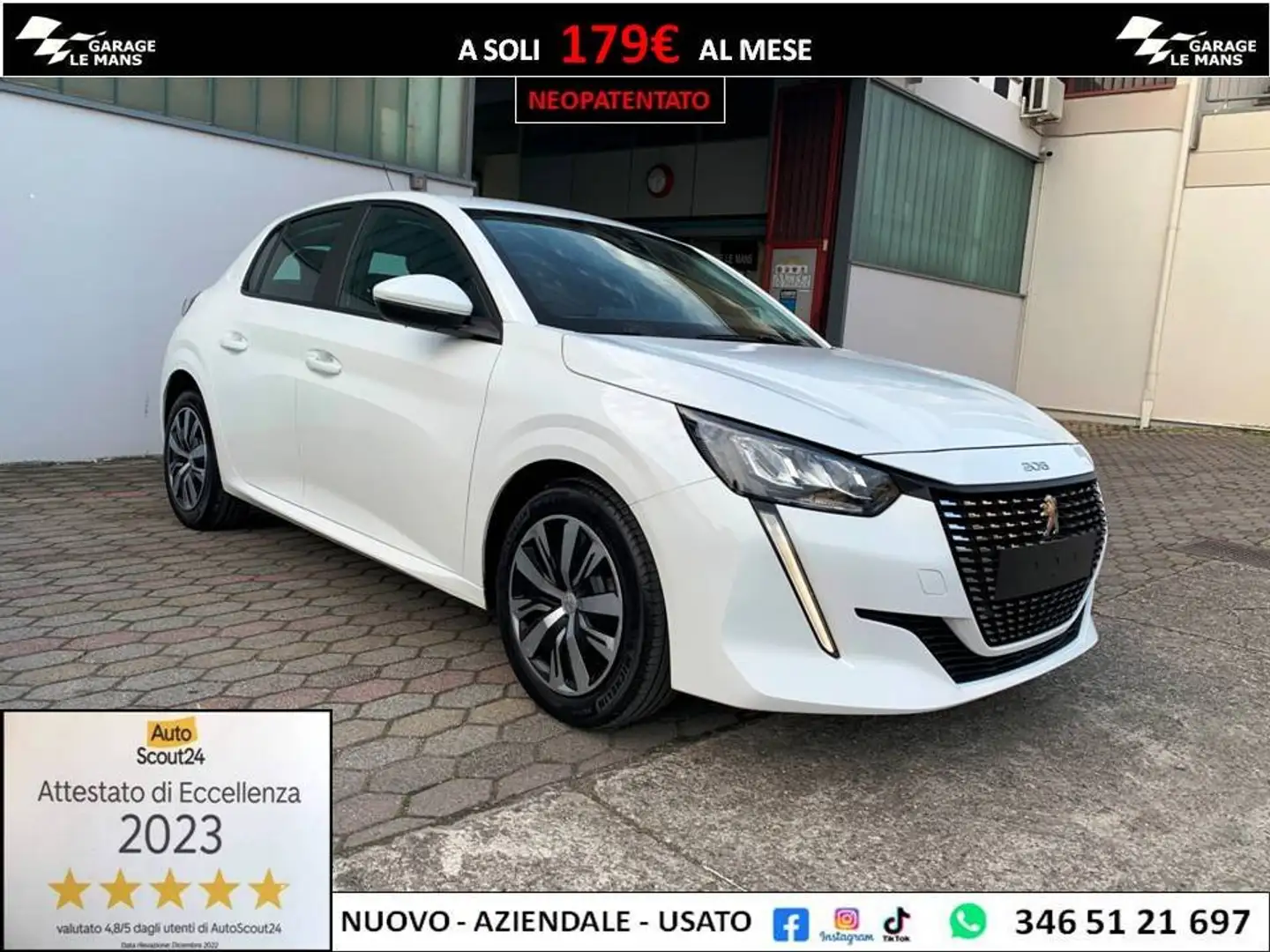 Peugeot 208 1.2 PURETECH BUSINESS NAVI CRUISE PDC LED Bianco - 1
