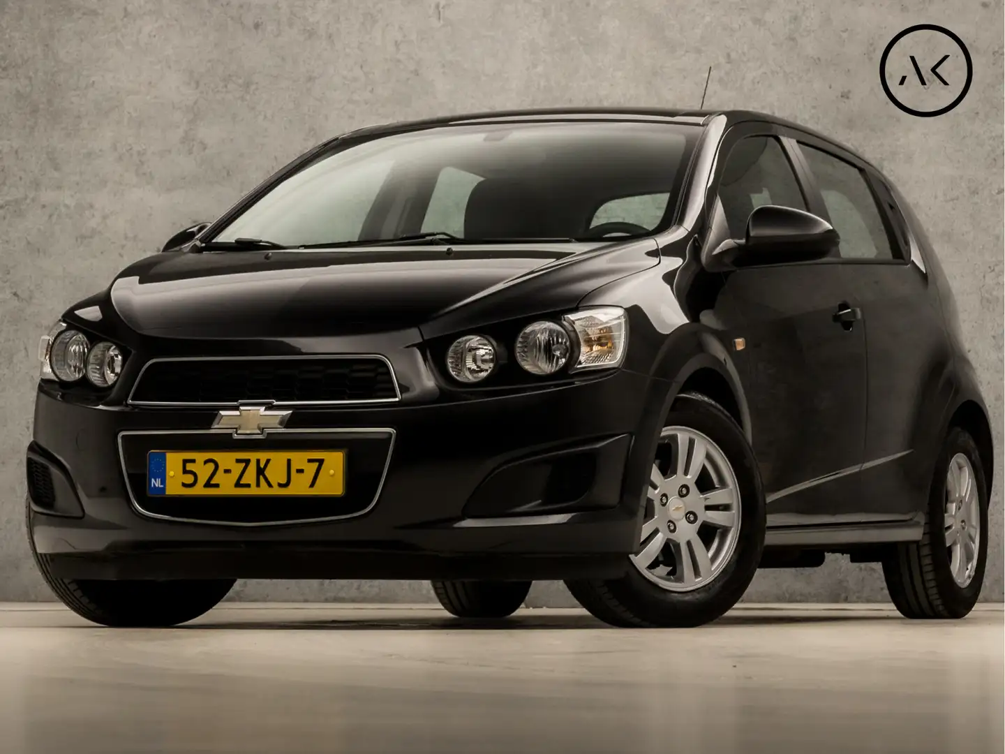 Chevrolet Aveo 1.2 LT (AIRCO, LM VELGEN, NAP, SPORTSTOELEN, CRUIS Zwart - 1