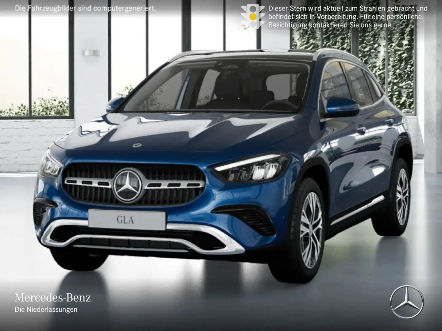 Mercedes-Benz GLA 250 e PROGRESSIVE+PANO+AHK+LED+KAMERA+TOTW+8G Blau - 2