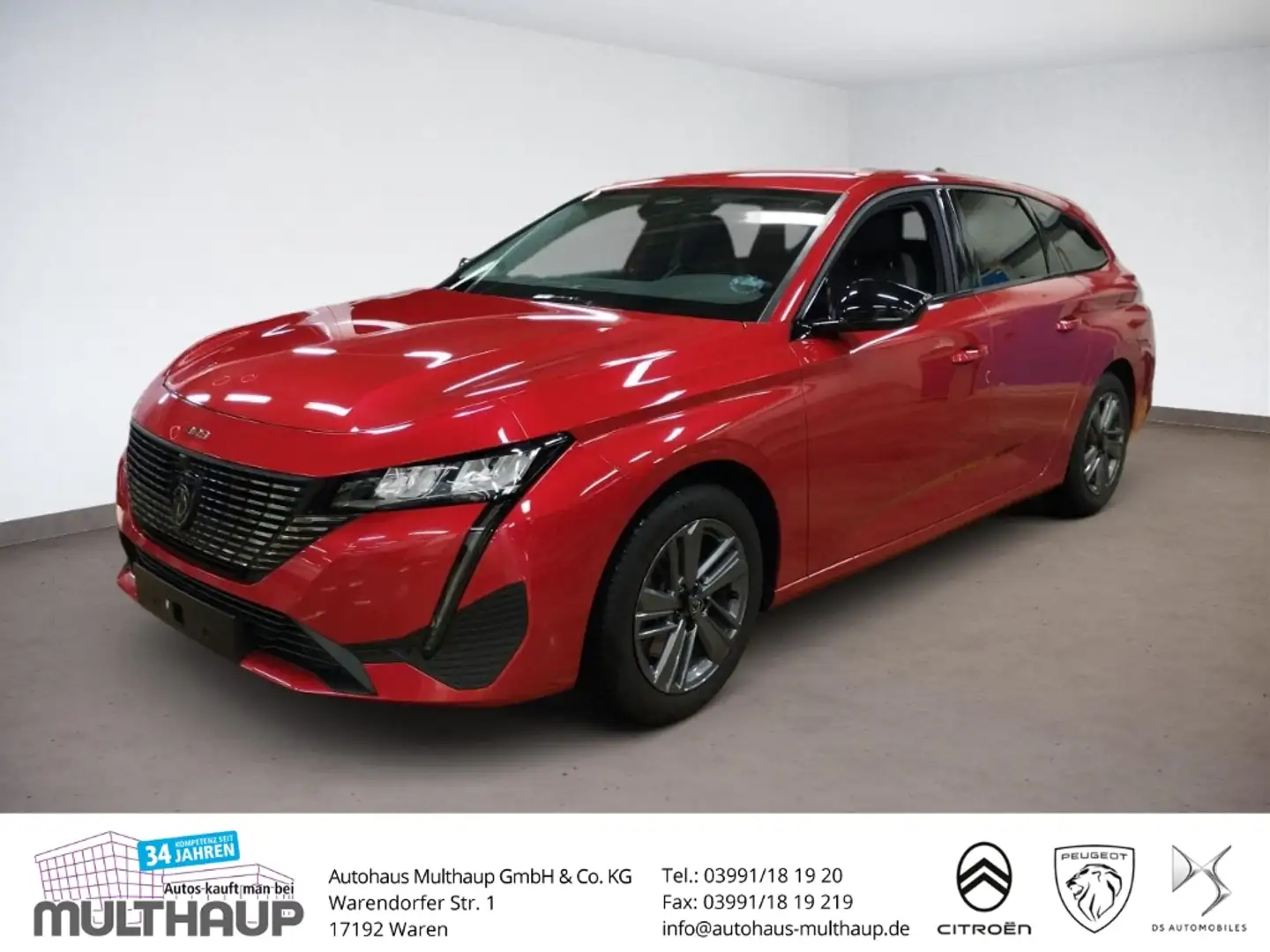Peugeot 308 SW Allure PureTech 130 LED SHZ PDC Navi Rojo - 1