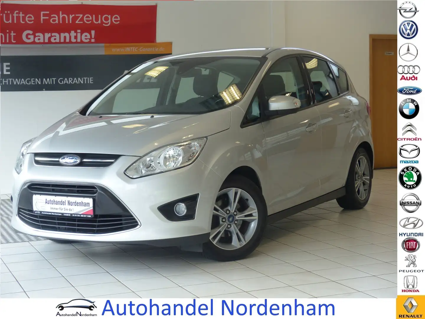 Ford C-Max 1.6 TDCI Sync Edition*KLIMA*NAVI*SHZ*TÜV NEU* Argent - 1