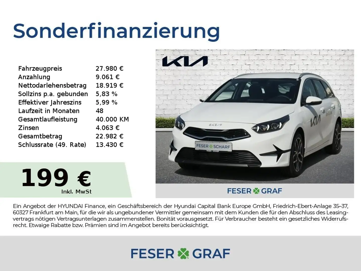 Kia Ceed SW / cee'd SW 1.5T 140 DCT7 SPIRIT TECHNIK Weiß - 1