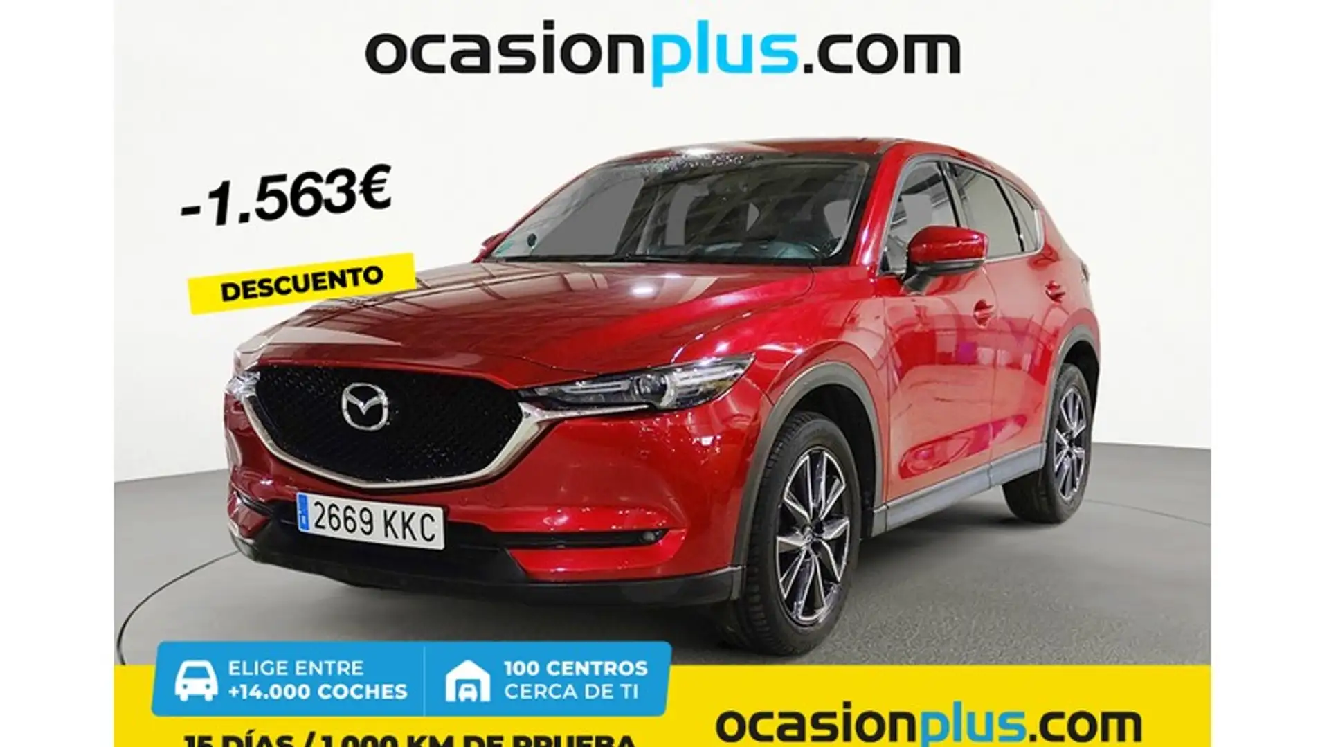 Mazda CX-5 2.2D Zenith 2WD 110Kw Rojo - 1