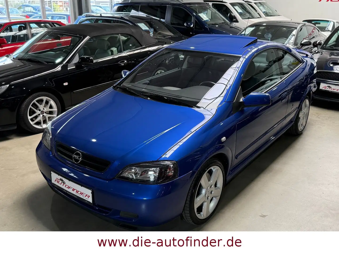 Opel Astra Coupé 2.0 16V Turbo Leder,SSD,Sitz,1.Hand Bleu - 2