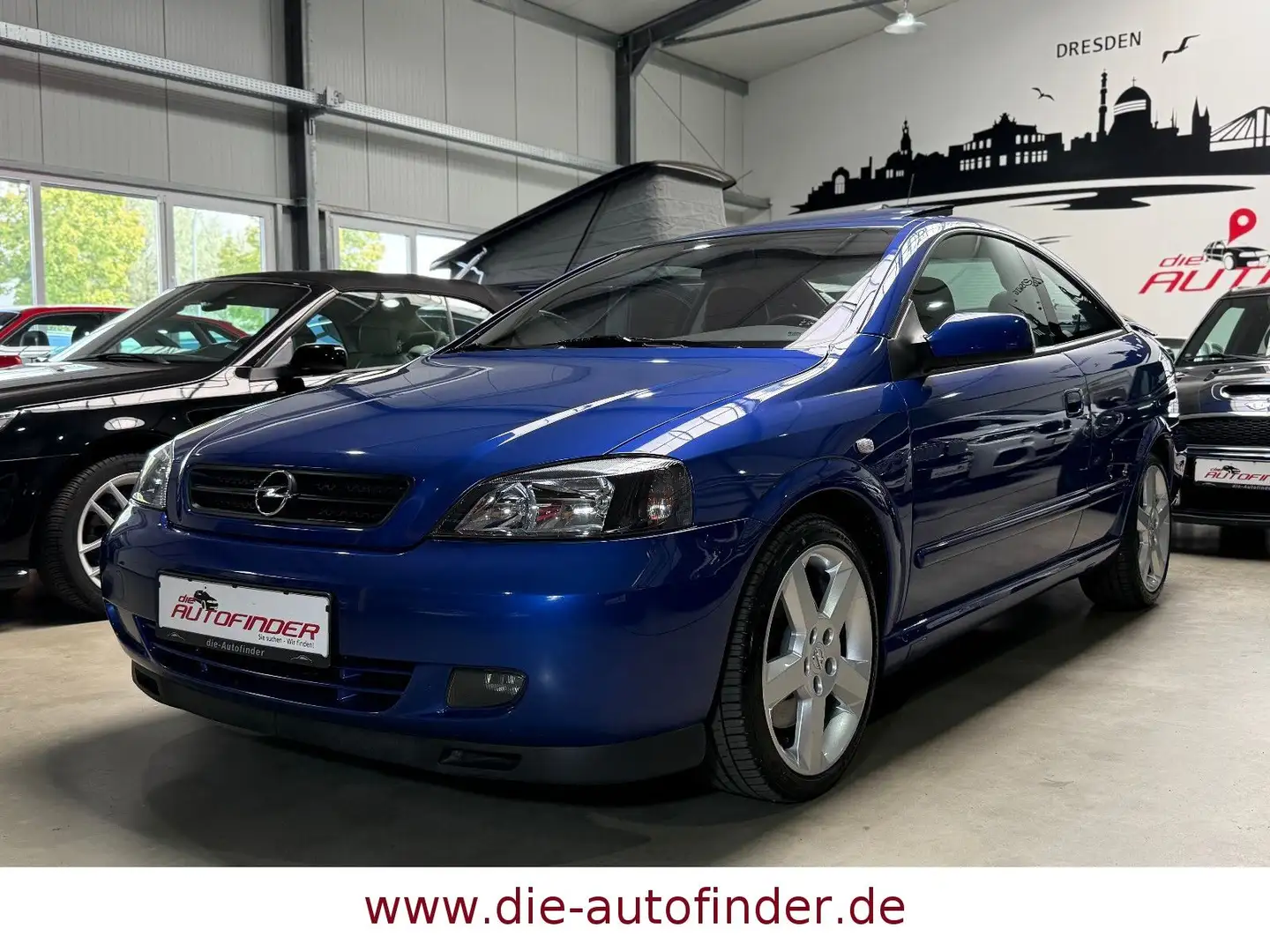 Opel Astra Coupé 2.0 16V Turbo Leder,SSD,Sitz,1.Hand Bleu - 1