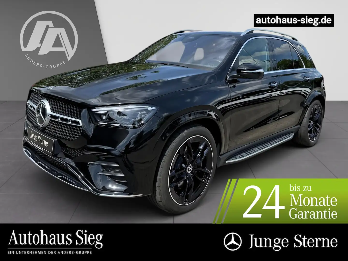 Mercedes-Benz GLE 450 d 4M AMG+Sthz+Sitzkli+AHK+Burm+Distr+Pan Schwarz - 1