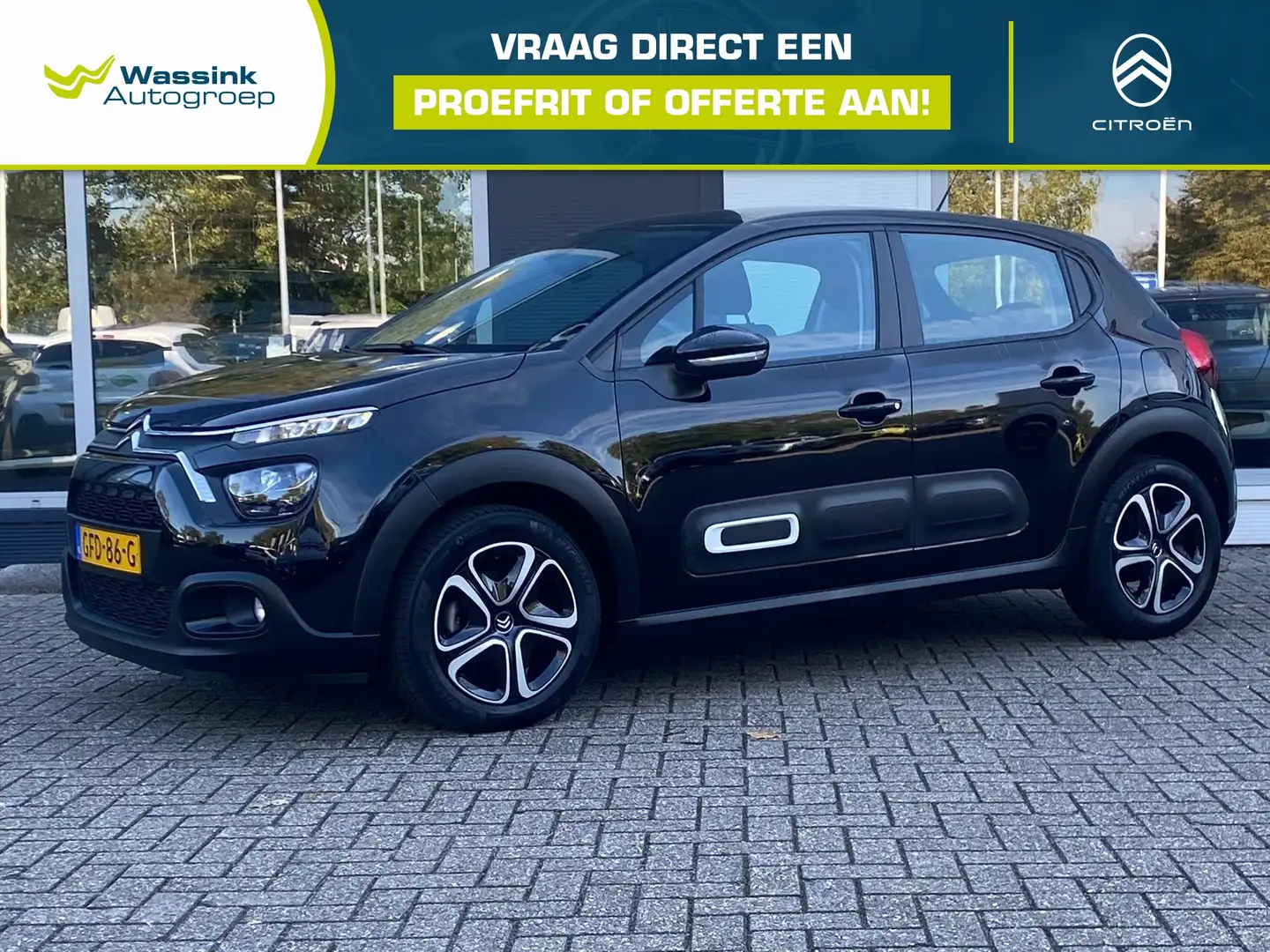 Citroen C3 1.2 5-drs 83pk Plus | Climate control | Navigatie Schwarz - 1