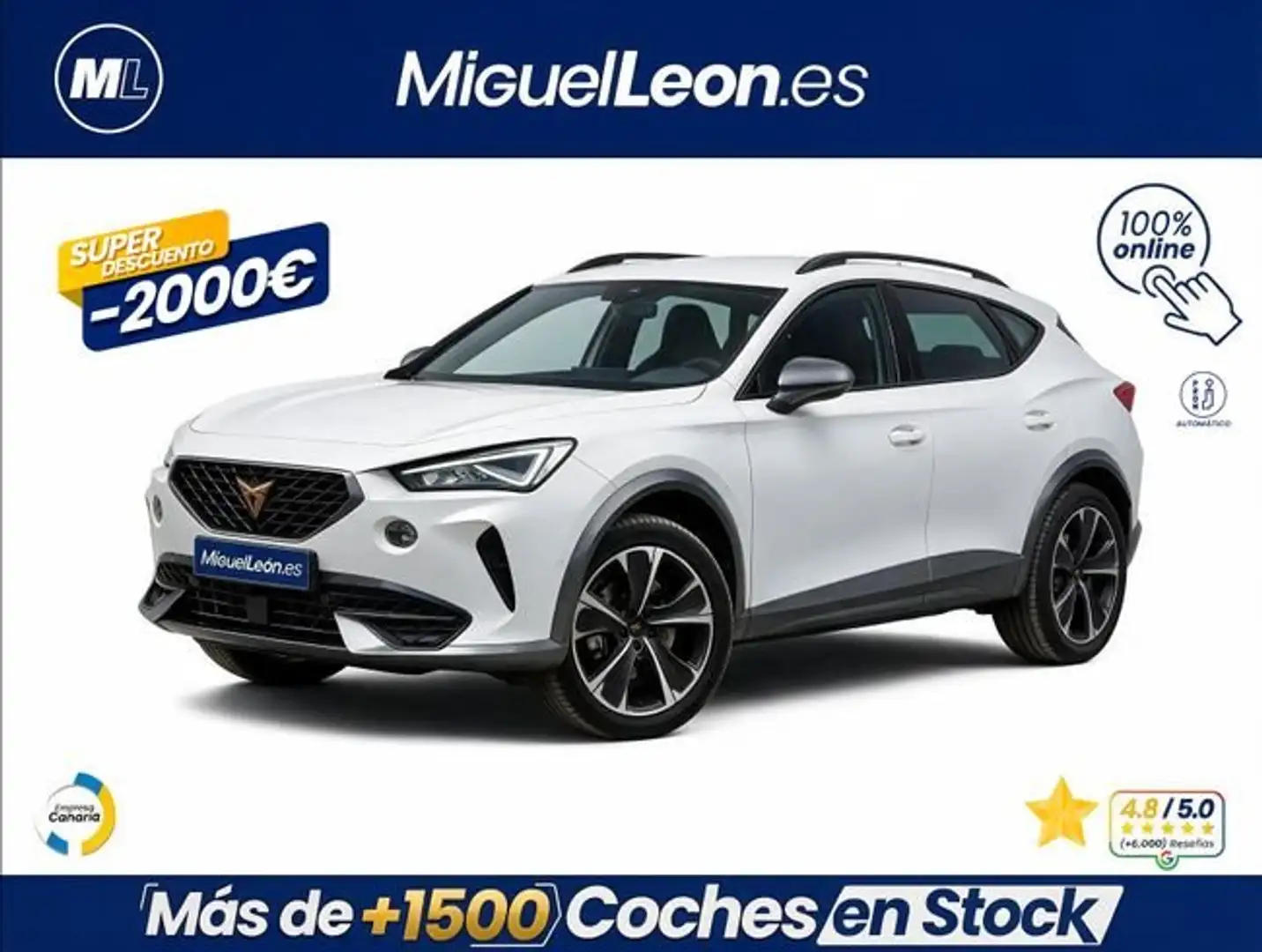 CUPRA Formentor 1.4 e-Hybrid 205 DSG Blanco - 1