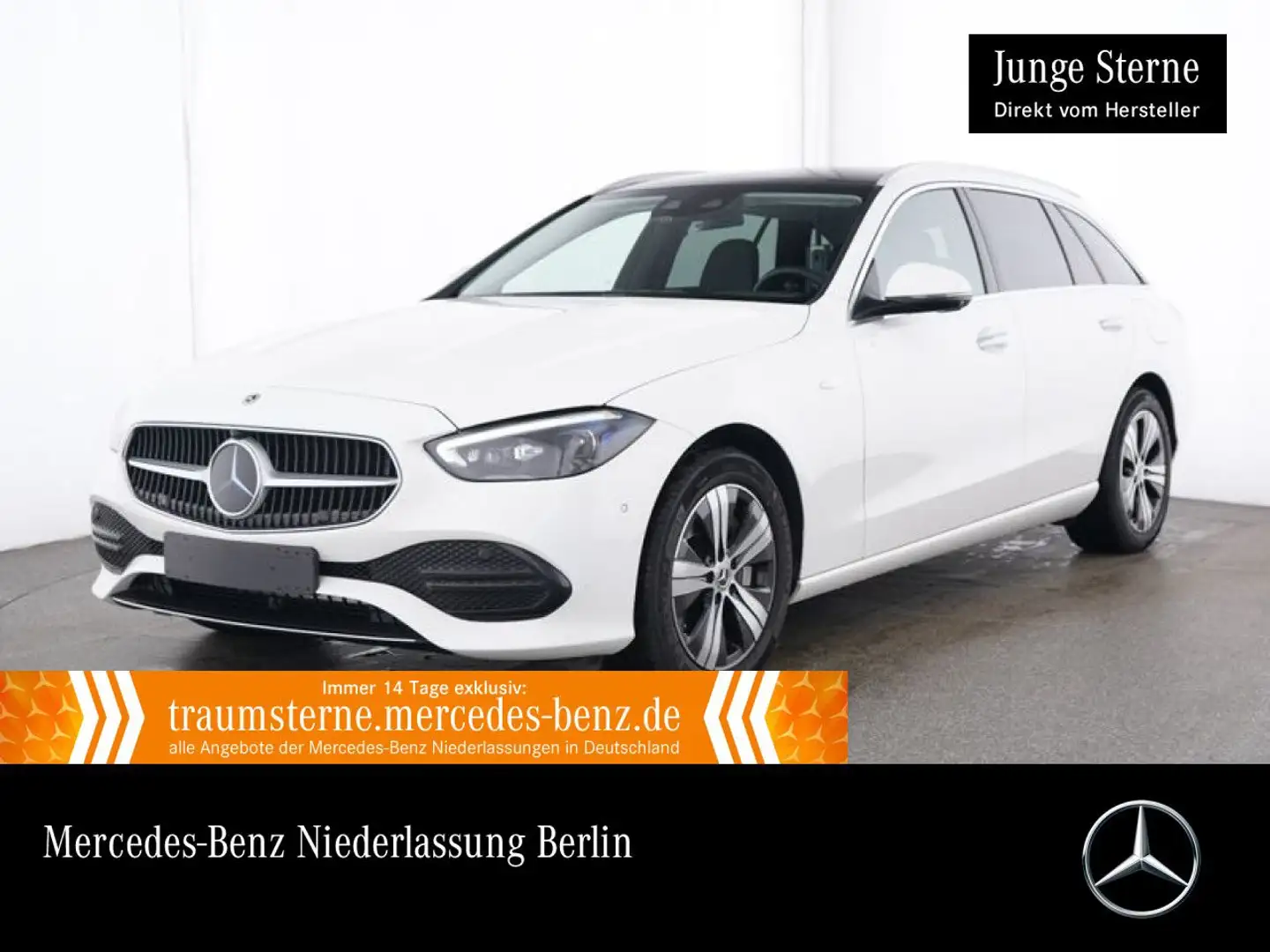 Mercedes-Benz C 300 de T AVANTG+PANO+AHK+BURMESTER+KEYLESS+9G Weiß - 1