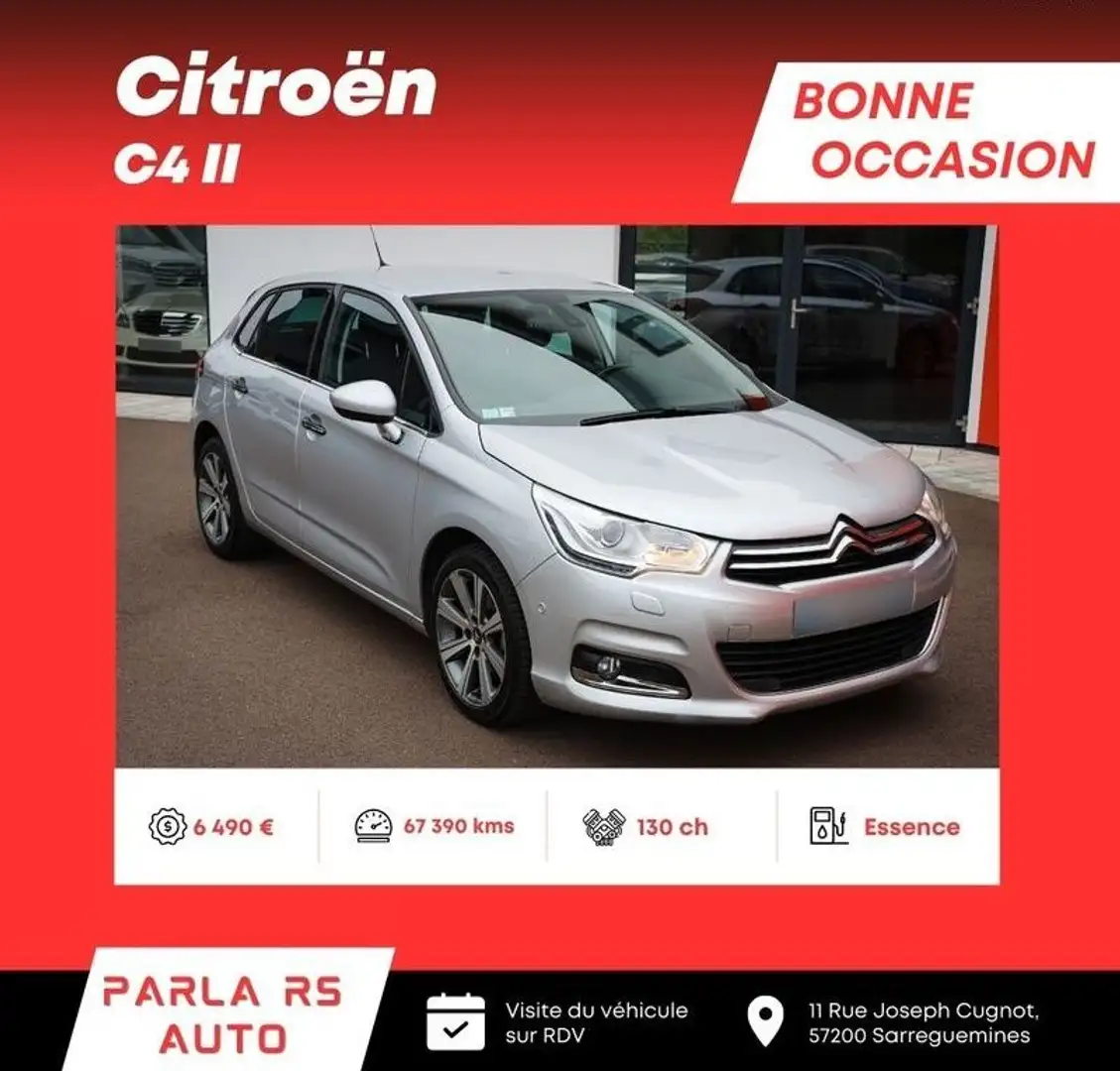 Citroen C4 Citroën II 130ch Gris - 1