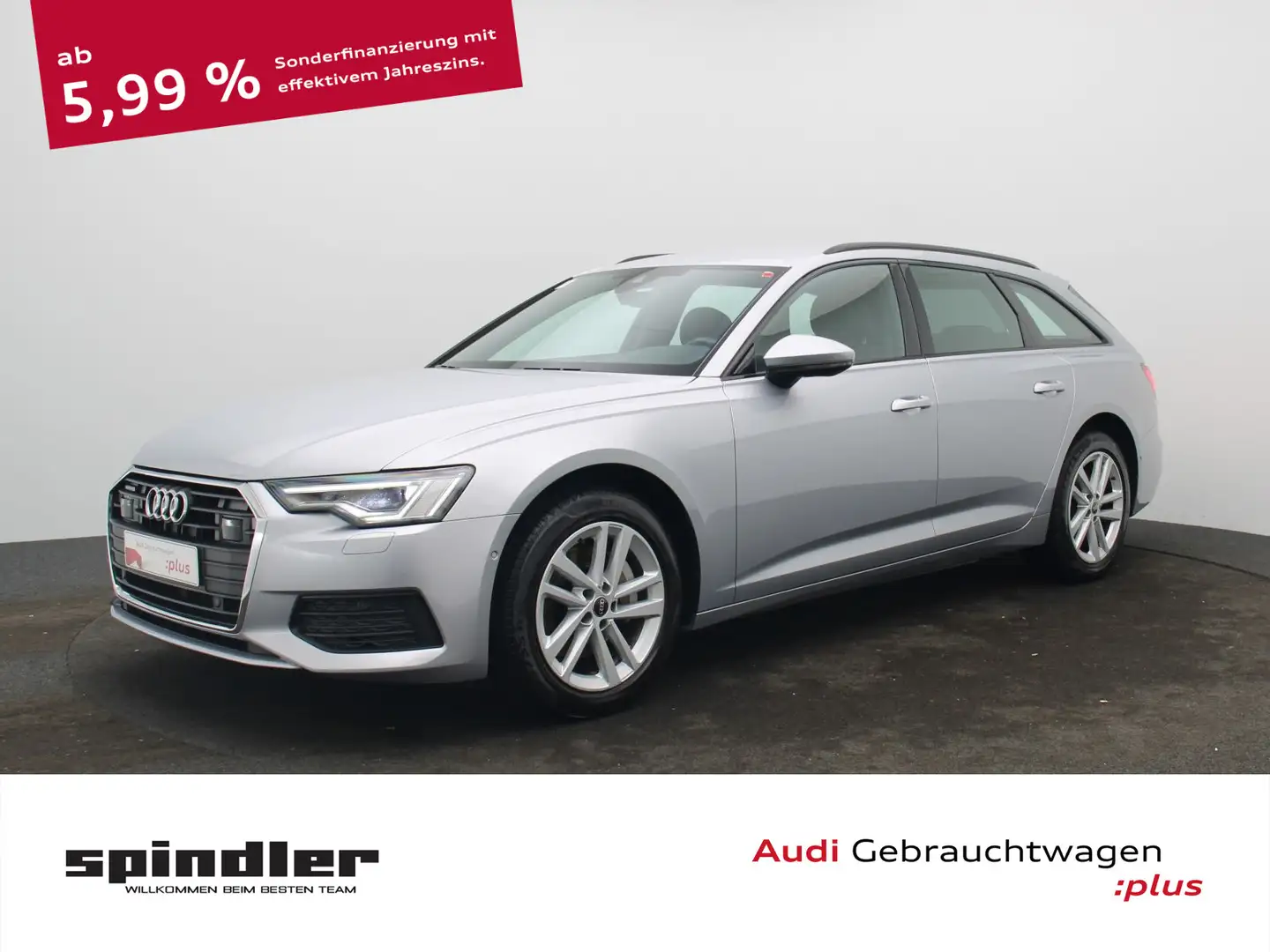 Audi A6 45TDI quattro S-tronic/ Matrix,AHK, B&O Silber - 1
