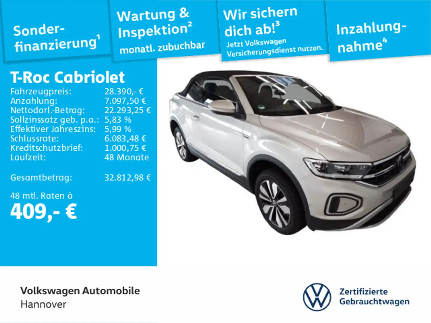 Volkswagen T-Roc 1.5 TSI Move Navi LED Kamera Dig Silber - 1