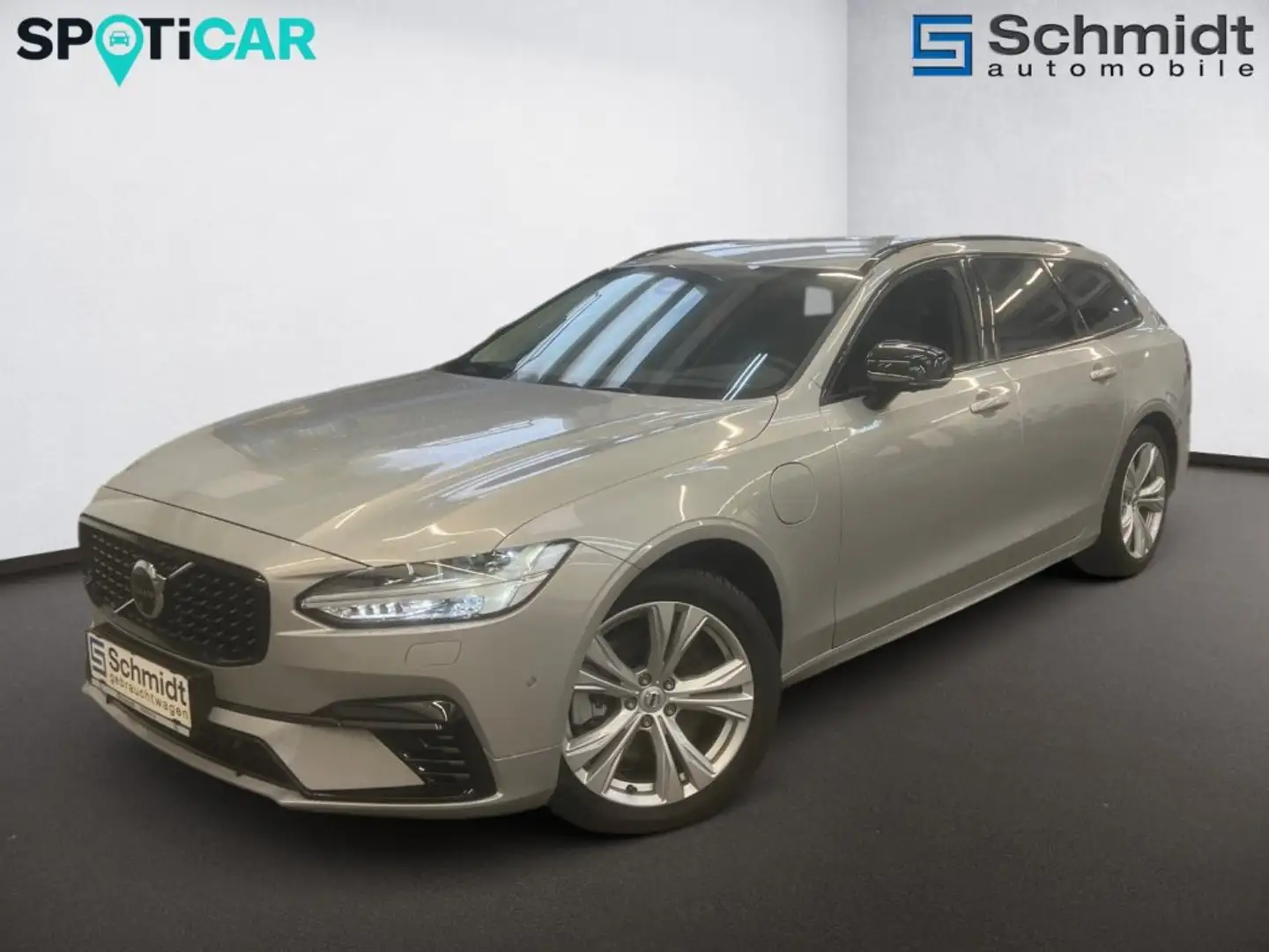 Volvo V90 Plus Dark T6 AWD Plug-in Hybrid Elektrisch/Benzi Silber - 2