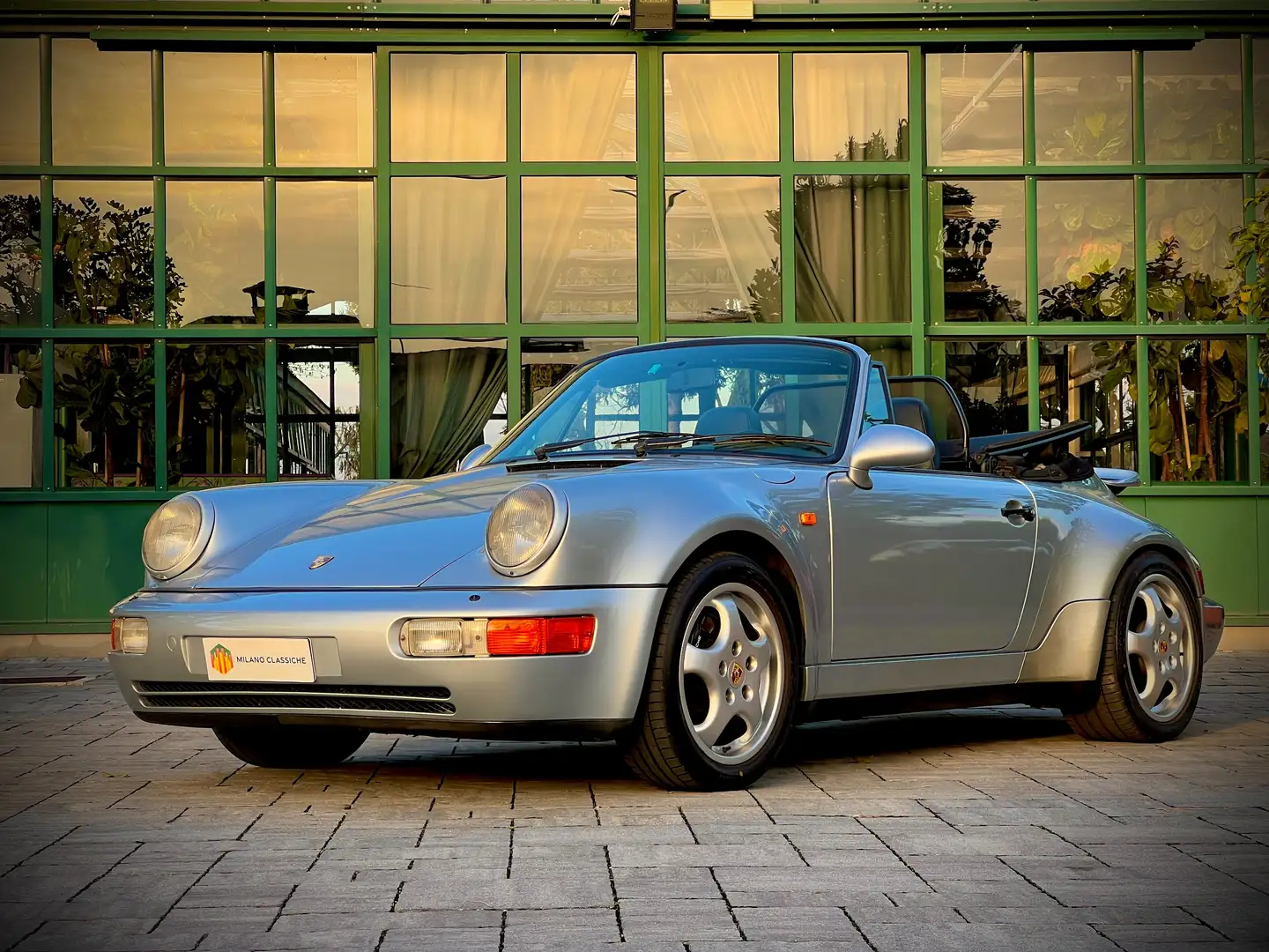 Porsche 964 911 Carrera 2 Cabrio Turbo Look Argento - 1