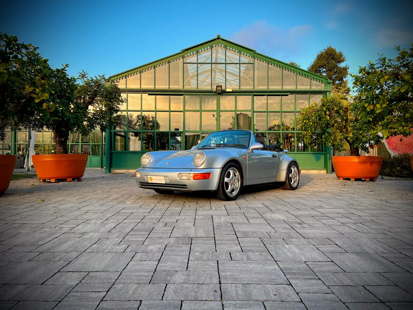 Porsche 964 911 Carrera 2 Cabrio Turbo Look Argento - 2