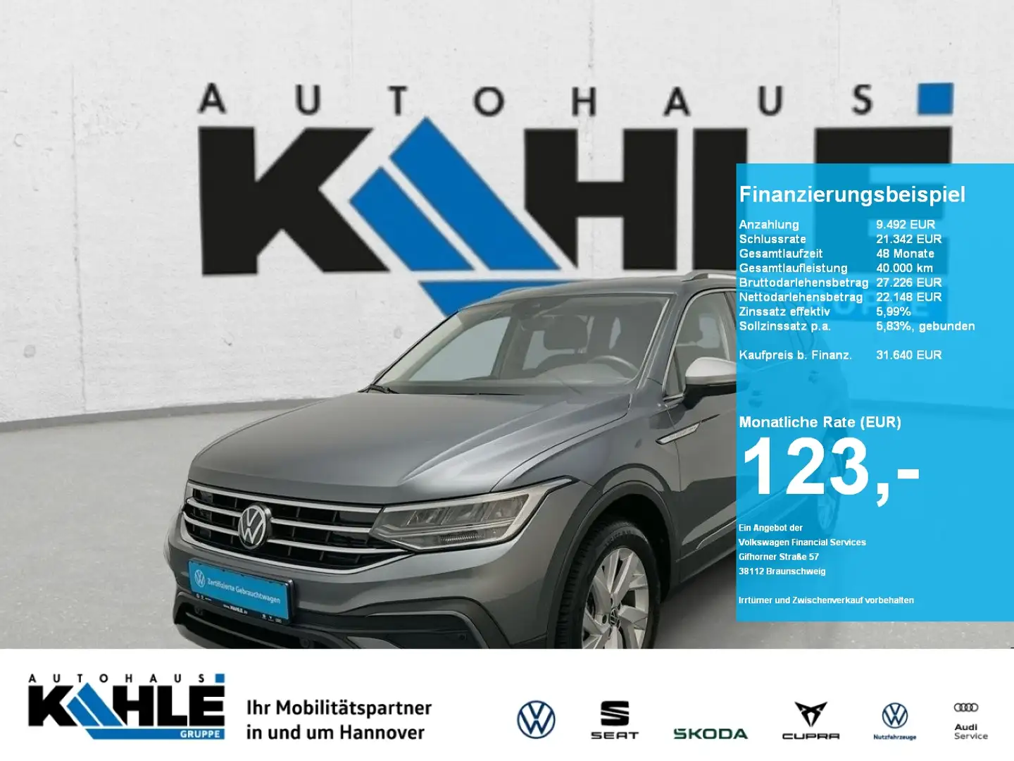 Volkswagen Tiguan Allspace1.5 TSI DSG Life AHK 7 Sitze Szürke - 1