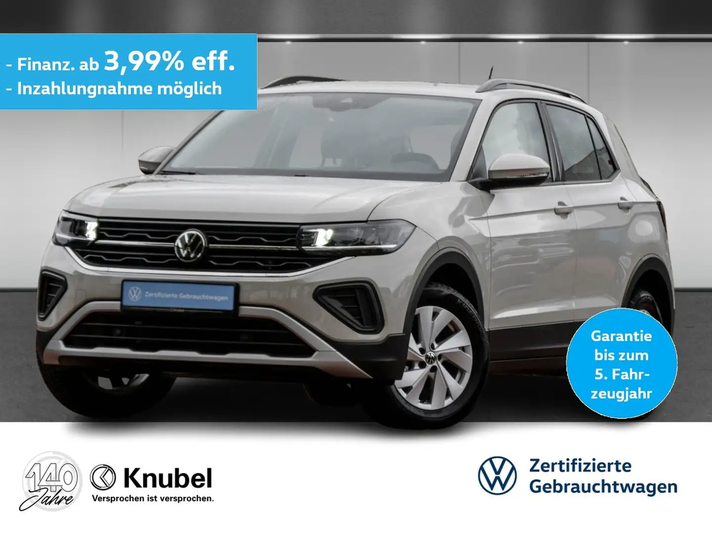 Volkswagen T-Cross Life 1.0 TSI LED AHK TravelAss. App-Connect Grau - 1