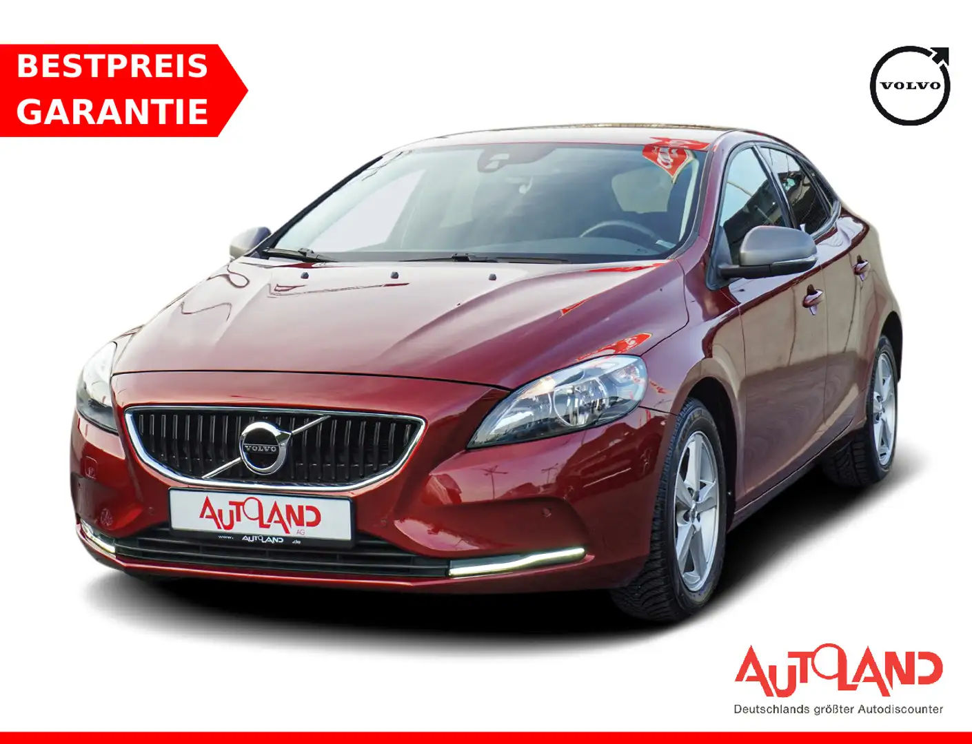 Volvo V40 T2 2.0 Kinetic Klima Navi Kamera Sitzheizung Rojo - 1