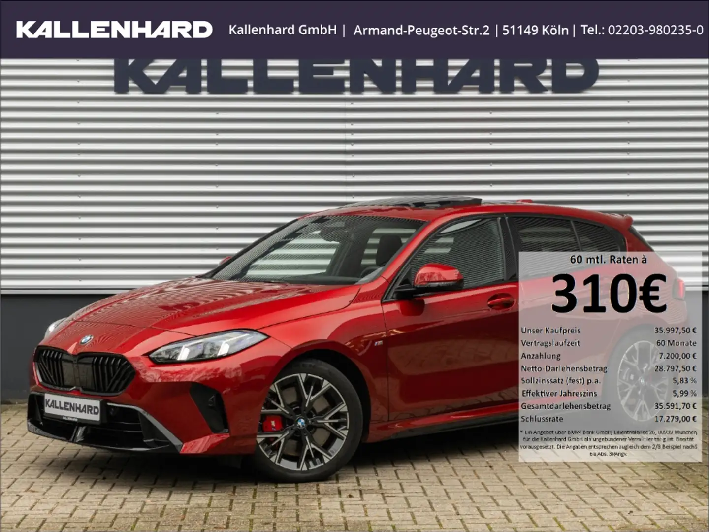 BMW 120 M Sport Pro-Pano-AHK-DrivingAss-Kamera Rot - 1