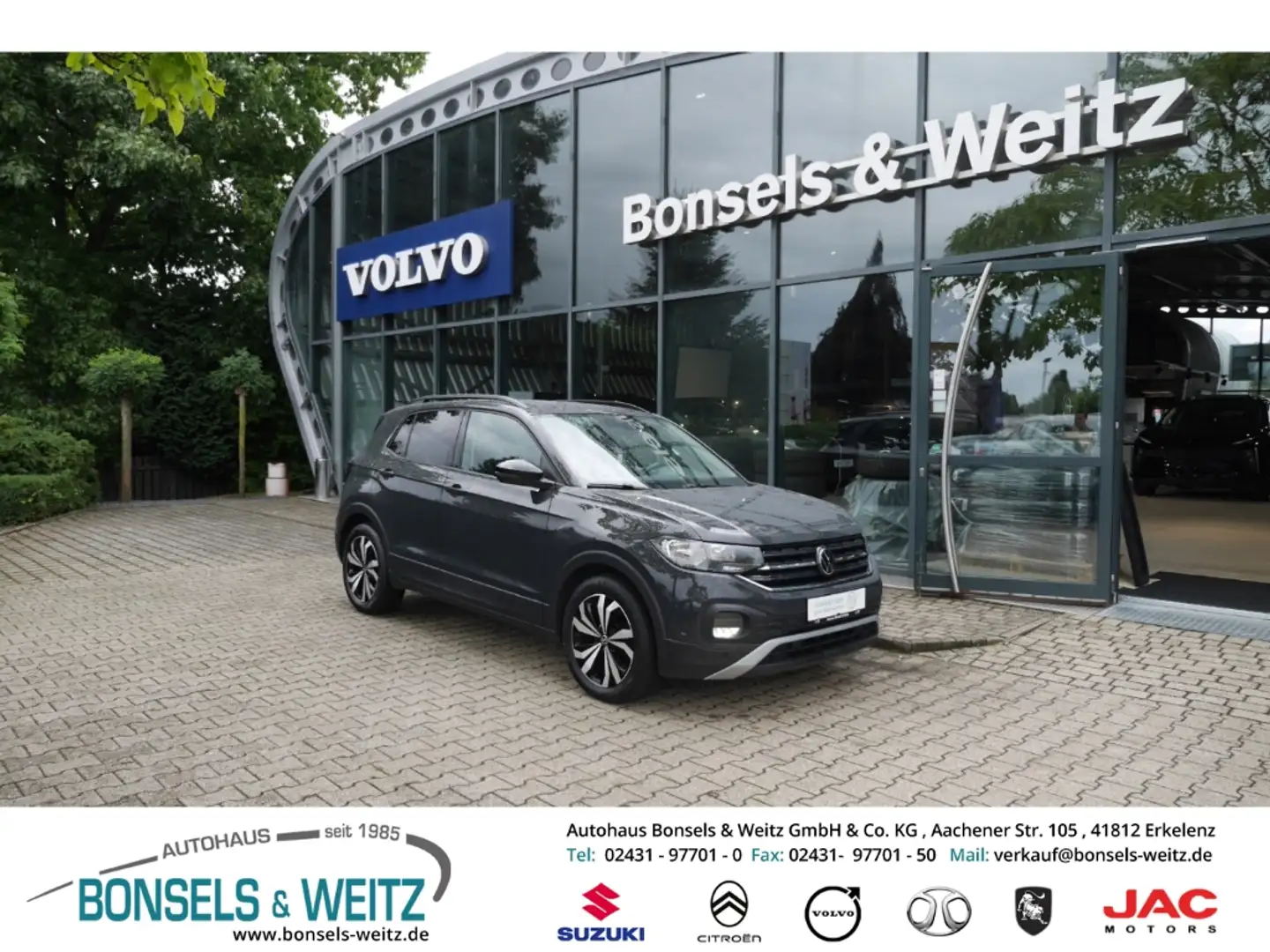 Volkswagen T-Cross 1.6 TDI LIFE AHK-abnehmbar Navi Soundsystem ACC Ap Gris - 1