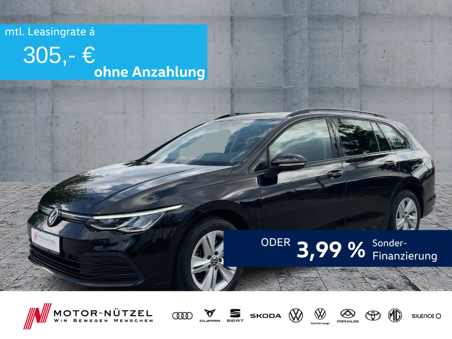 Volkswagen Golf Variant Golf VIII Variant 2.0TDI DSG LED+NAV+ACC+SHZ+PDC Schwarz - 1