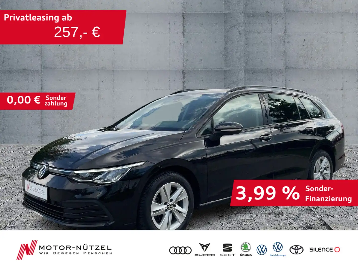 Volkswagen Golf Variant Golf VIII Variant 2.0TDI DSG LED+NAV+ACC+SHZ+PDC Schwarz - 1